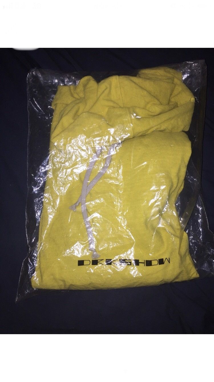 Rick Owens Drkshdw BNWT lemon yellow rick owens hoodie sweatshirt Size US M / EU 48-50 / 2 - 5 Thumbnail