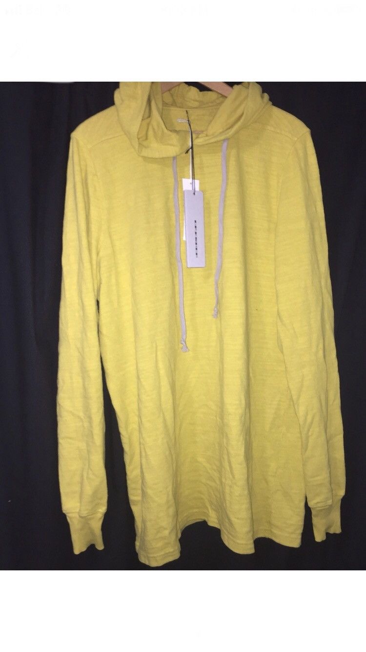 Rick Owens Drkshdw BNWT lemon yellow rick owens hoodie sweatshirt Size US M / EU 48-50 / 2 - 4 Thumbnail
