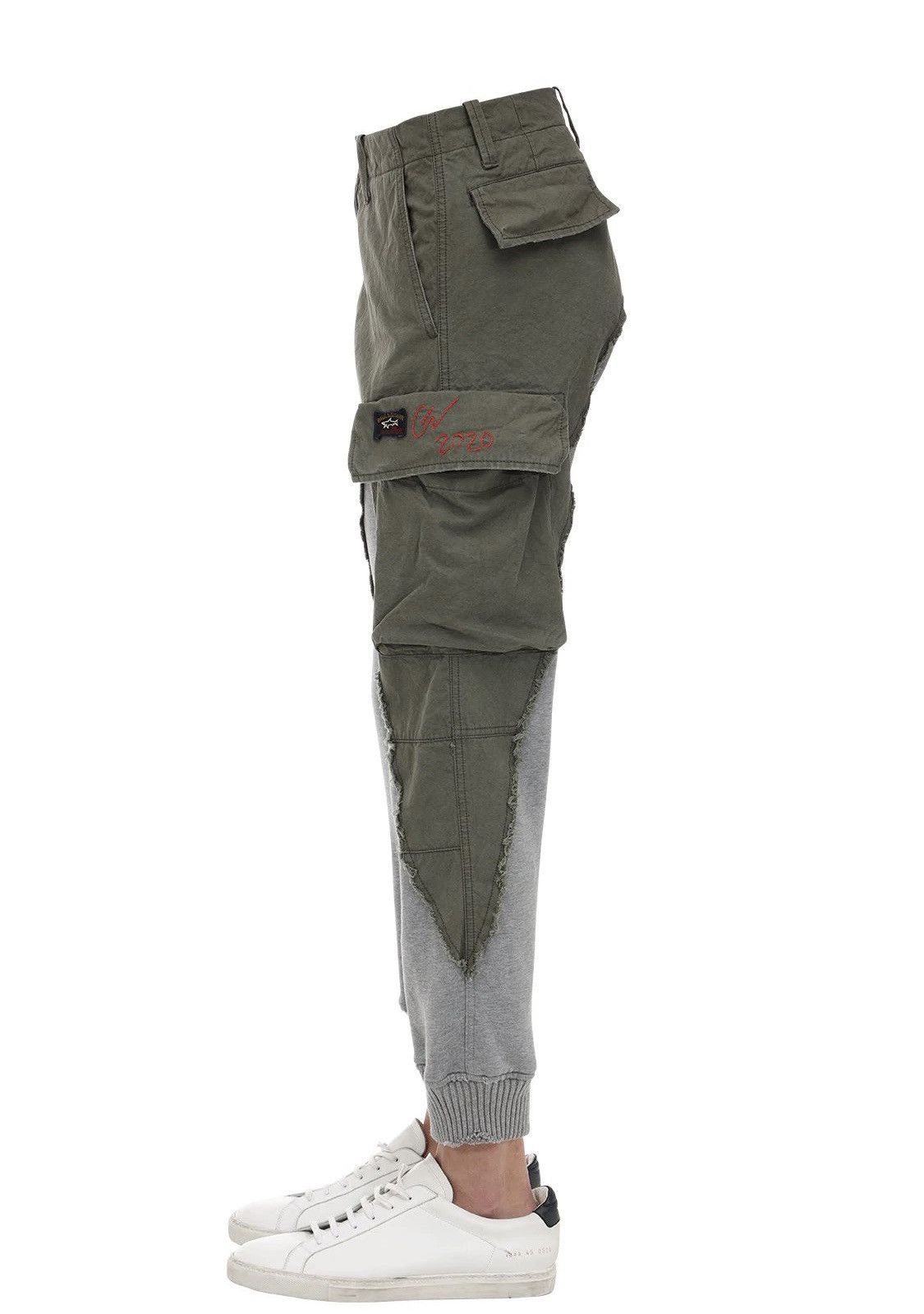 Greg Lauren × Paul & Shark NEW 50 Paul & Shark 50/50 Patchwork Denim Jogger SweatPants Size US 32 / EU 48 - 3 Thumbnail