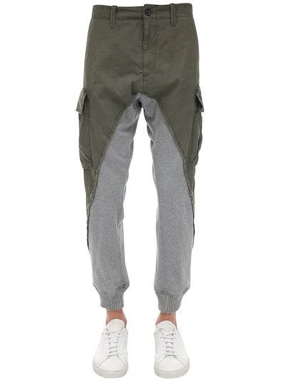 Greg Lauren × Paul & Shark NEW 50 Paul & Shark 50/50 Patchwork Denim Jogger SweatPants Size US 32 / EU 48 - 1 Thumbnail