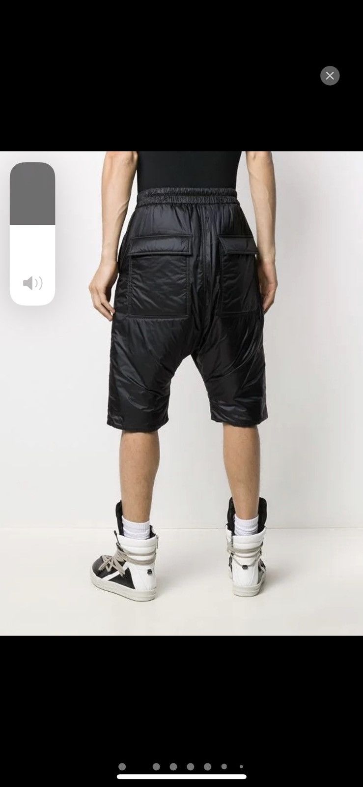 Moncler × Rick Owens BNWT AW20 RICK OWENS x MONCLER POD LENGTH BELAS SHORTS S Size US 30 / EU 46 - 2 Thumbnail