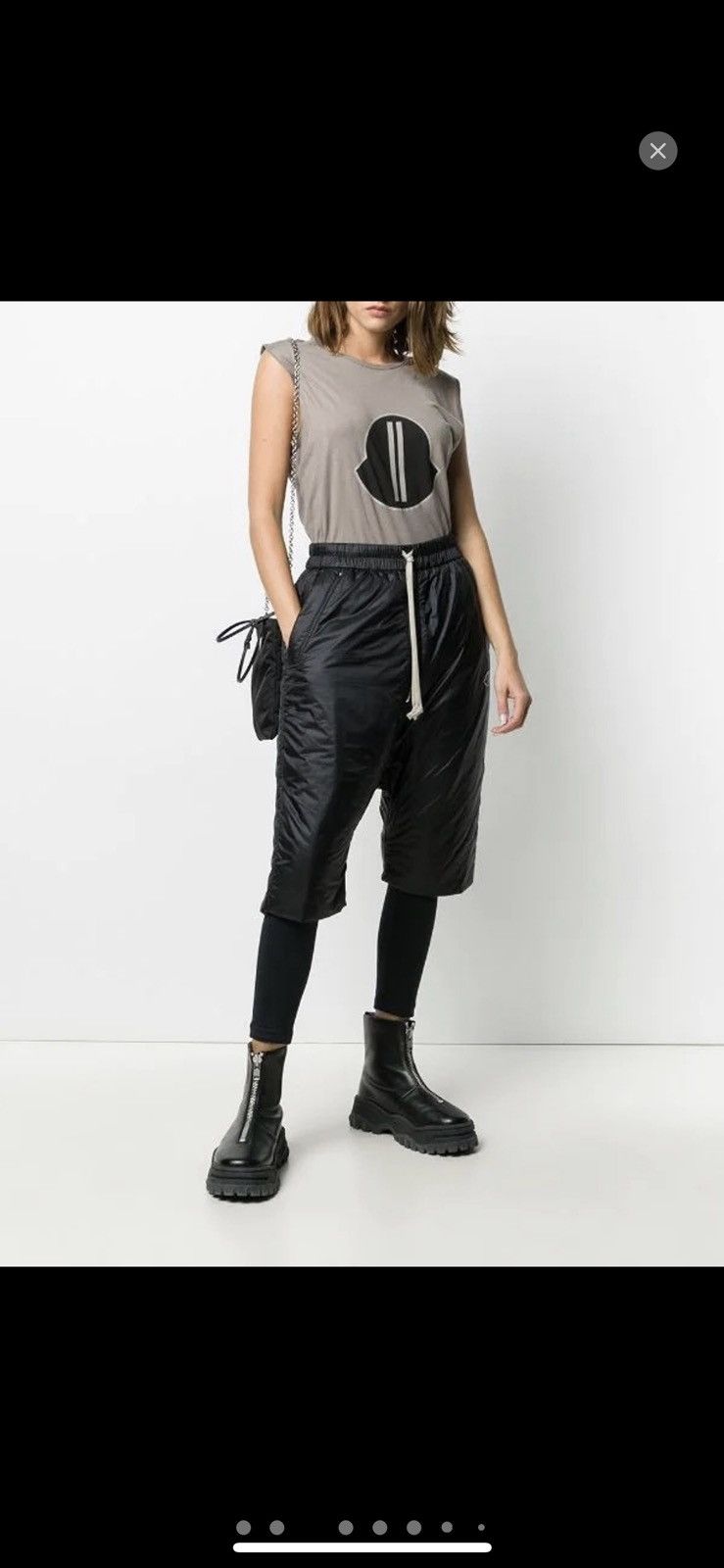 Moncler × Rick Owens BNWT AW20 RICK OWENS x MONCLER POD LENGTH BELAS SHORTS S Size US 30 / EU 46 - 3 Thumbnail