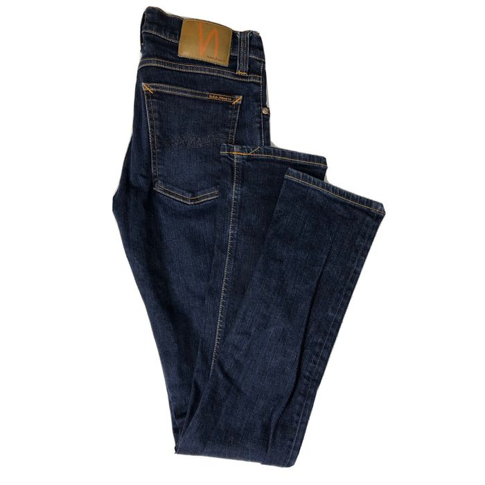 Nudie Jeans Nudie Jeans Tube Kelly Men 28x34 Blue Denim Jeans Straight