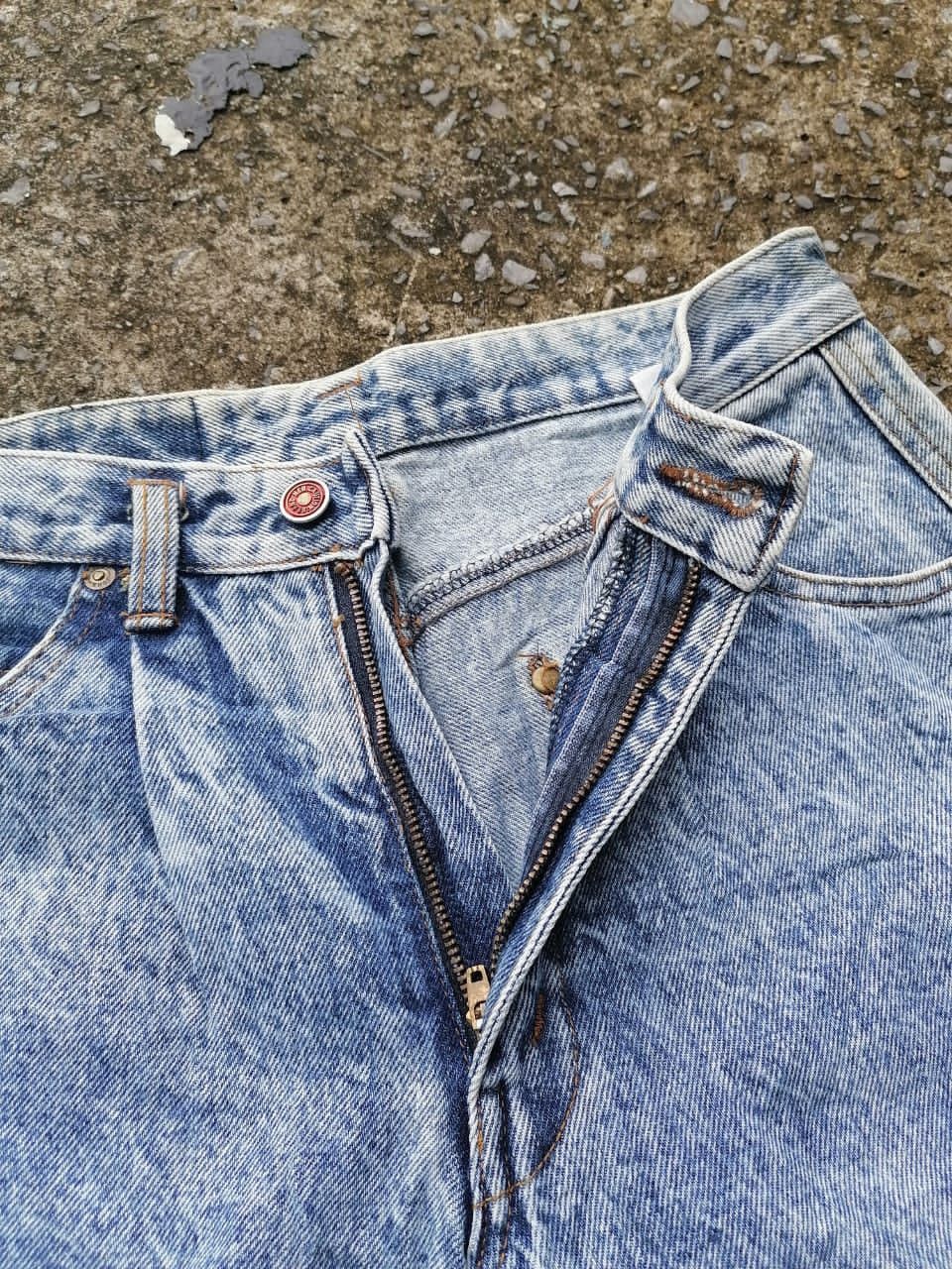 Big John Big John Acid Wash Small Leg Denim Jeans Size US 27 - 4 Thumbnail