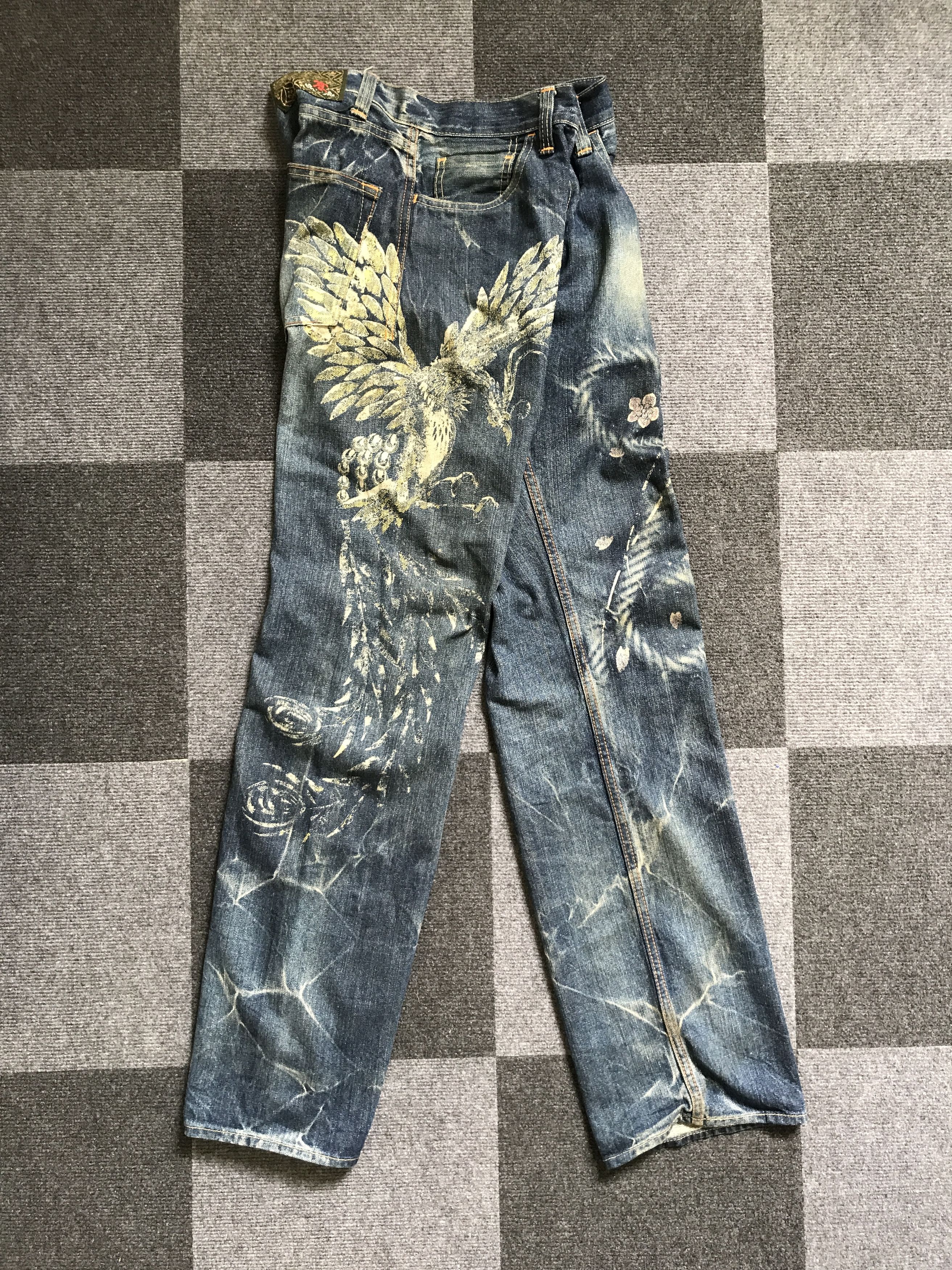 Eternal D92 Statement Jeans ETERNAL Japan Phoenix Print Jeans Size US 32 / EU 48 - 4 Thumbnail
