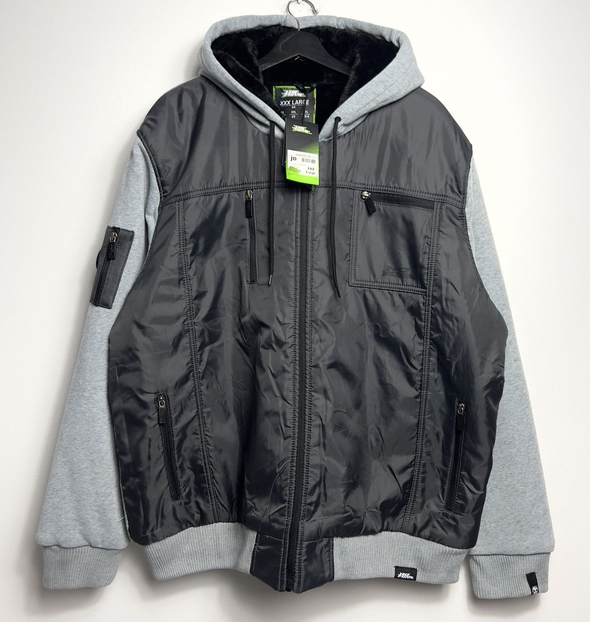 No fear lined zip jacket mens sale