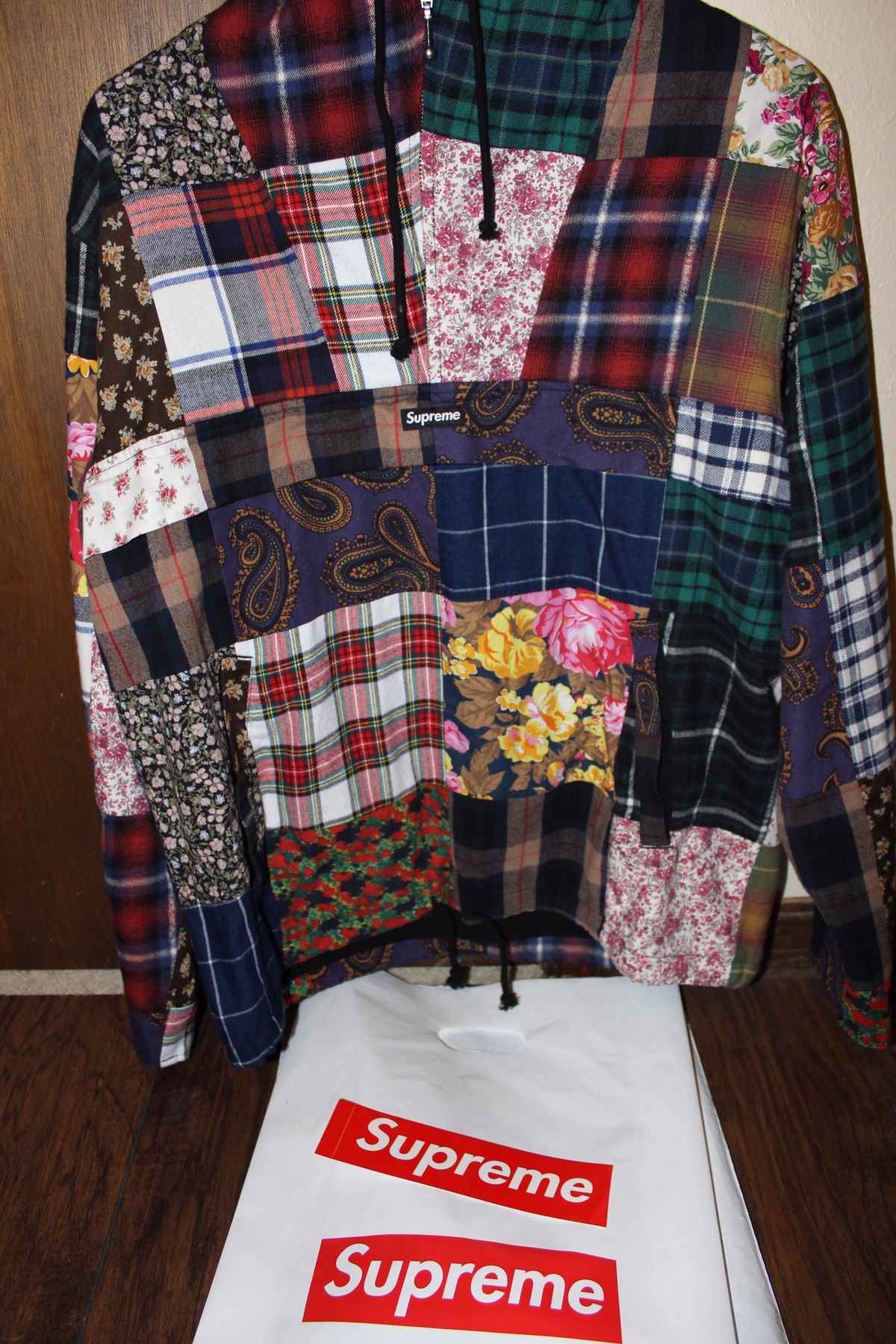 Supreme Patchwork Anorak | Grailed
