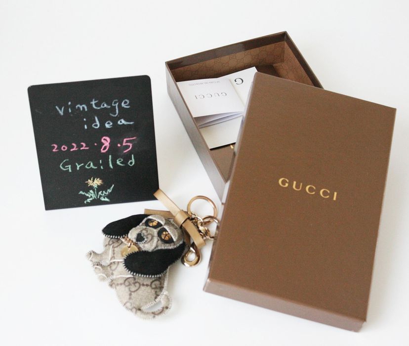 GUCCI Guccioli Beagle Sam Dog Bag Charm Keyring Key Chain