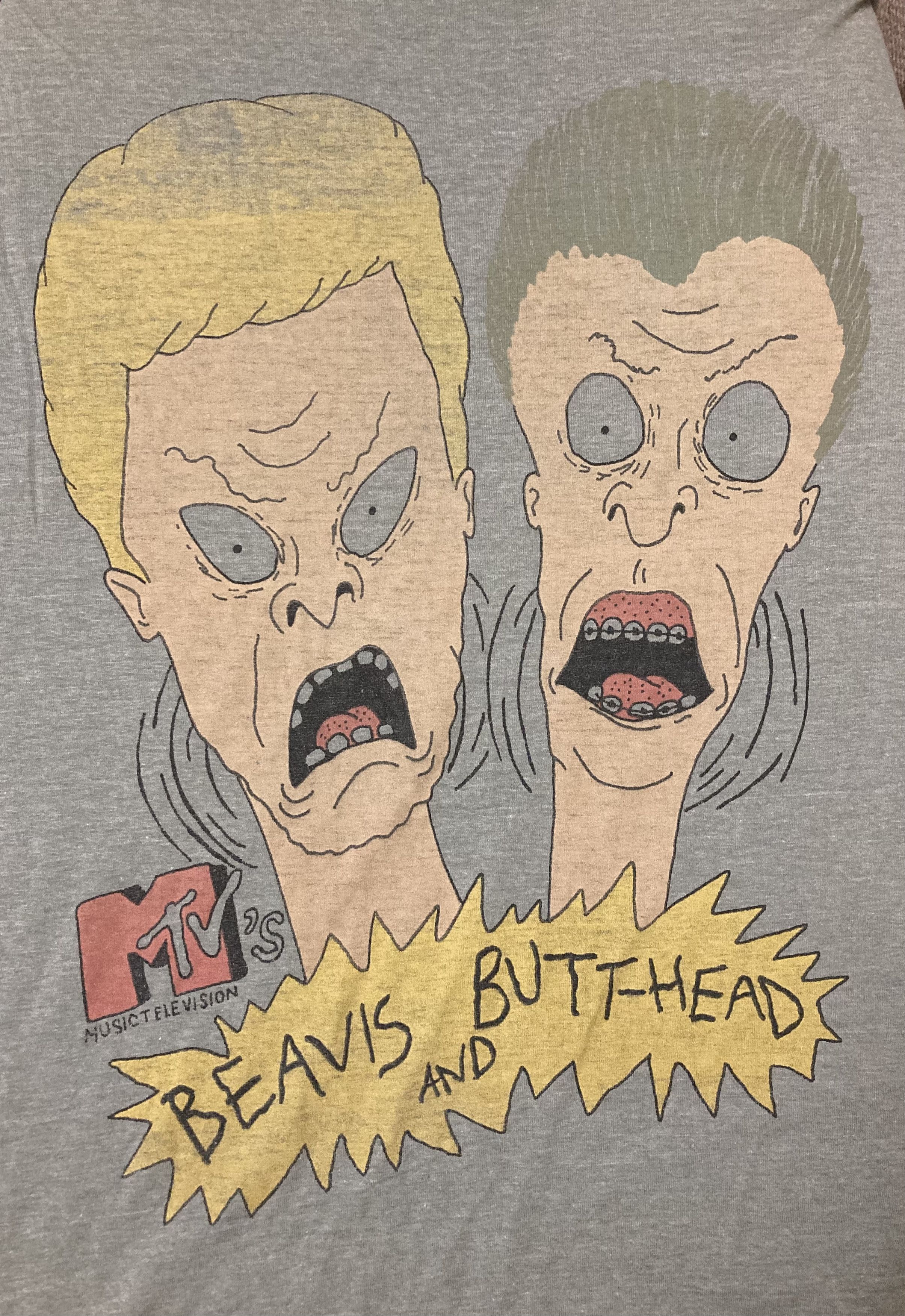 Band Tees × Mtv × Vintage Beavis and Butthead MTV Vintage Tee Size US XL / EU 56 / 4 - 4 Thumbnail