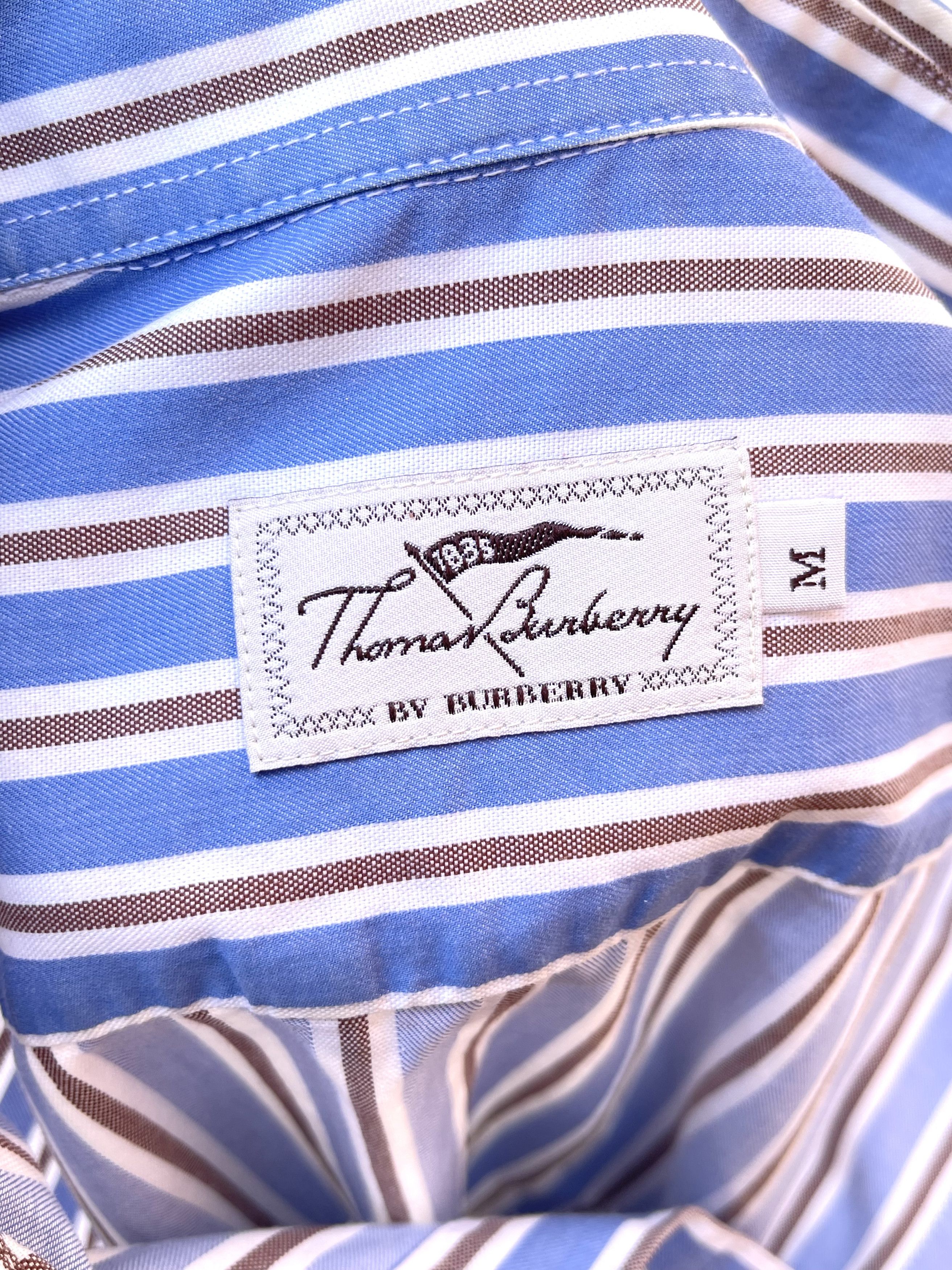 Burberry 🔥blue striped shirt TB Burberry size M Size US M / EU 48-50 / 2 - 7 Thumbnail