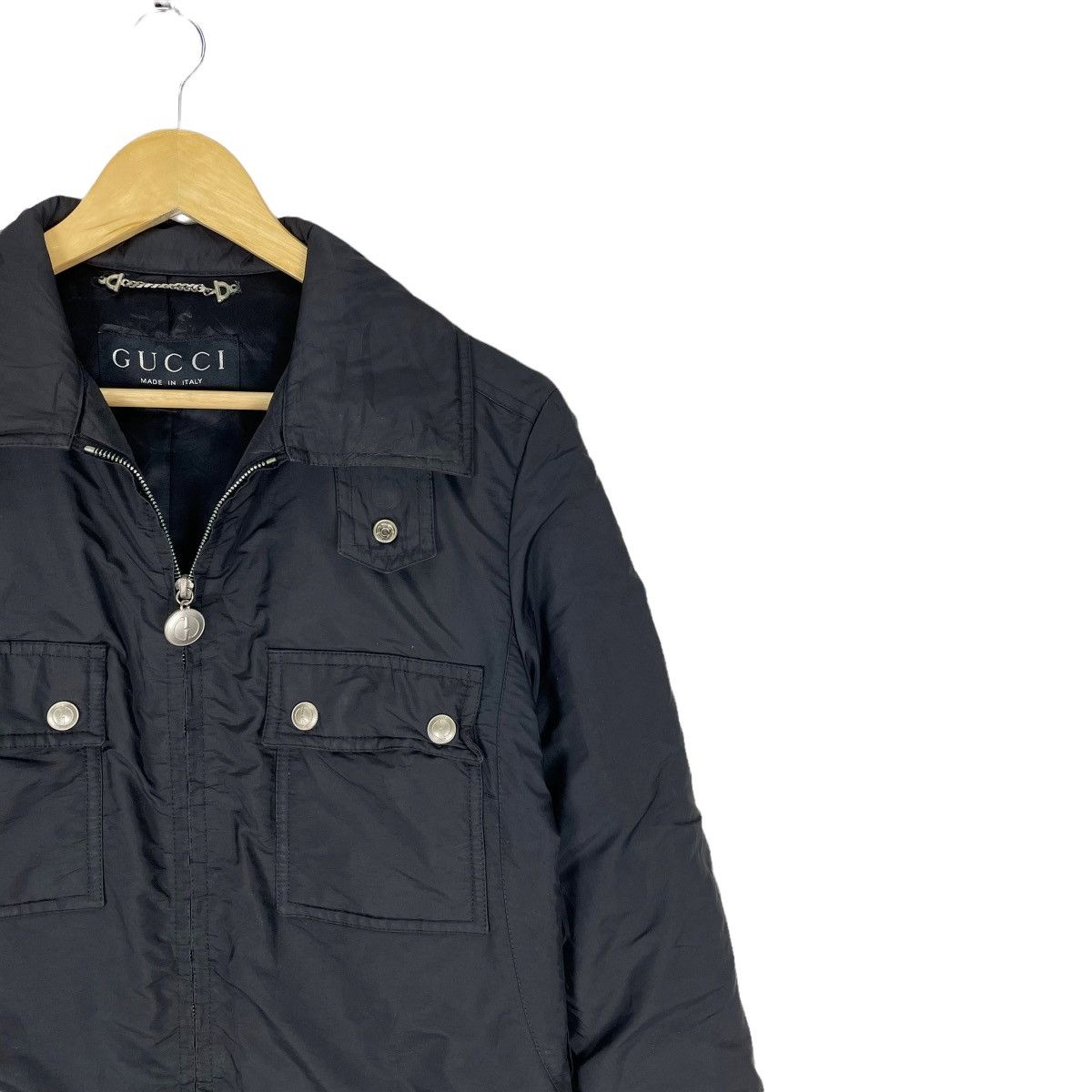 Gucci ❄️GUCCI AW95 SILVER BUTTON ZIPPER JACKET Size US S / EU 44-46 / 1 - 3 Thumbnail