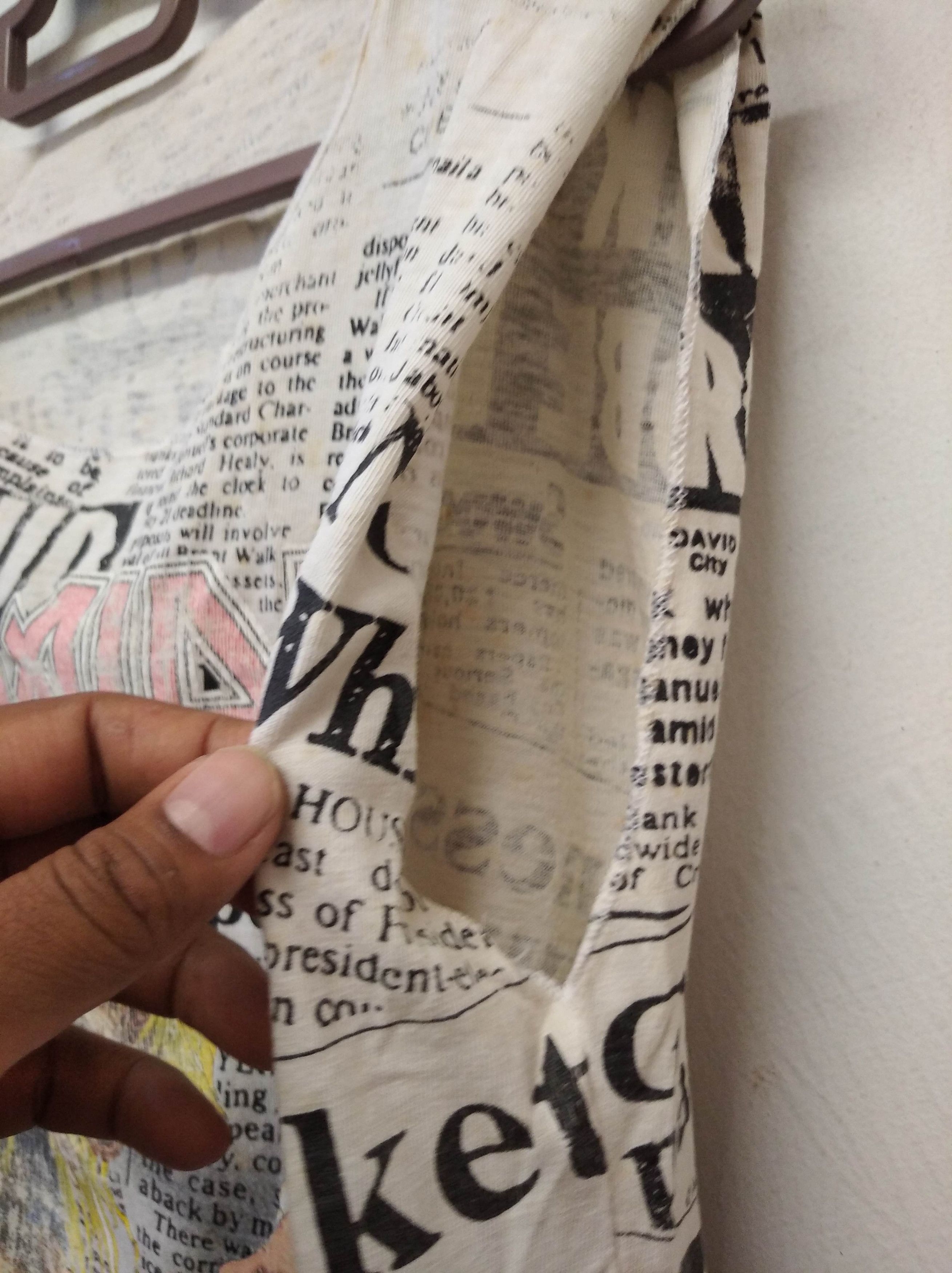 Vintage iron maiden 1992 newspaper all print T-Shirt