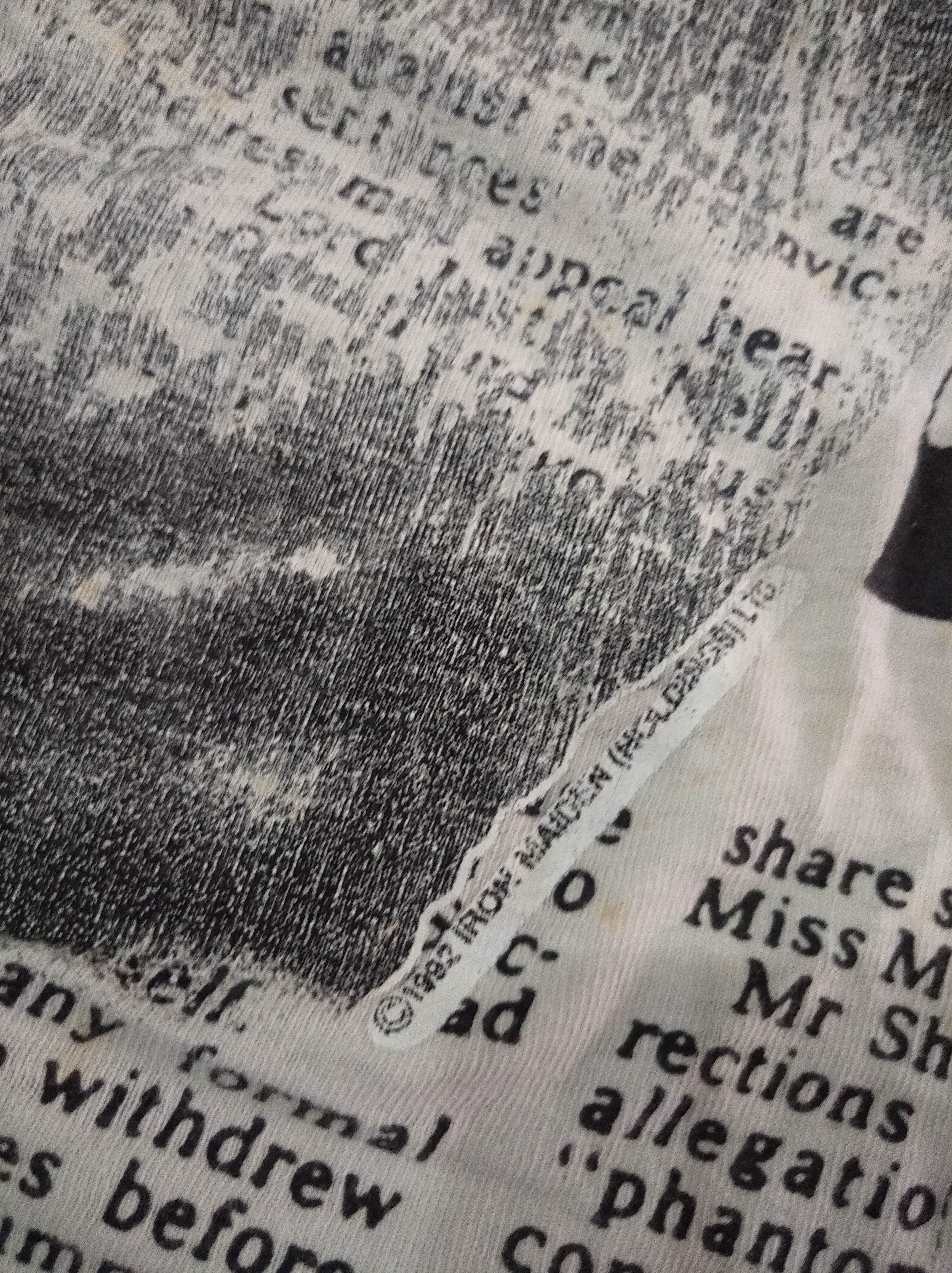 Vintage iron maiden 1992 newspaper all print T-Shirt