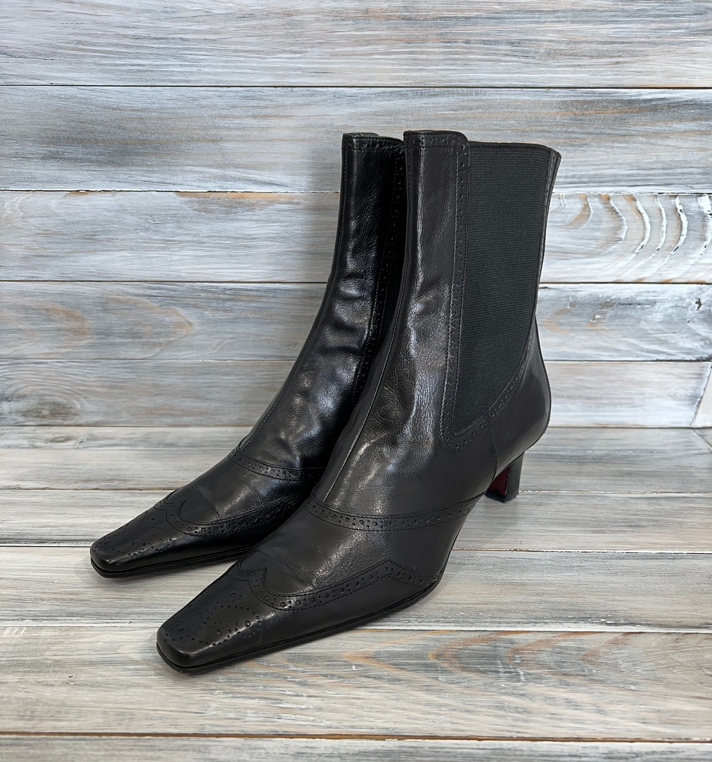 Dolce & Gabbana Dolce & Gabbana Women's Leather Shoes With A Low Heel Italy Size US 7 / IT 37 - 4 Thumbnail