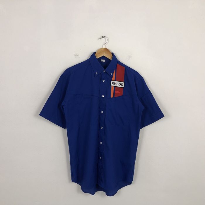 Vintage Vintage 90’s Eneos Uniform Worker Button Up Shirt | Grailed