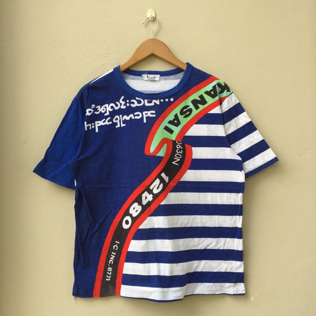 Kansai Yamamoto × Vintage RARE‼️Vintage KANSAI YAMAMOTO Fullprint T-shirt Size US M / EU 48-50 / 2 - 1 Thumbnail