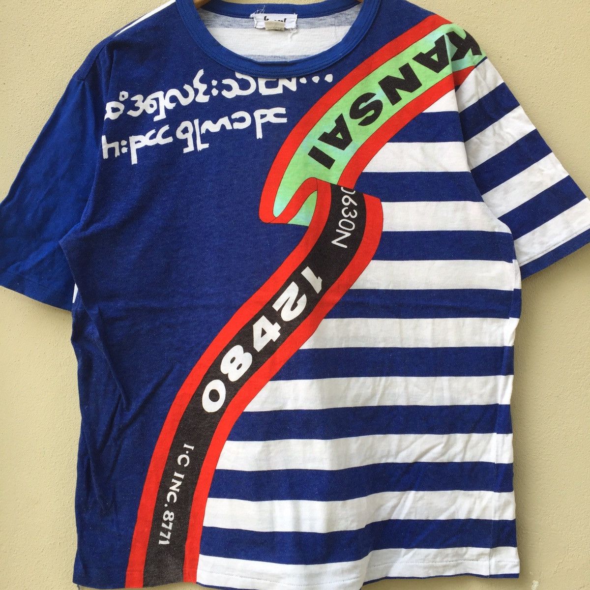 Kansai Yamamoto × Vintage RARE‼️Vintage KANSAI YAMAMOTO Fullprint T-shirt Size US M / EU 48-50 / 2 - 5 Thumbnail