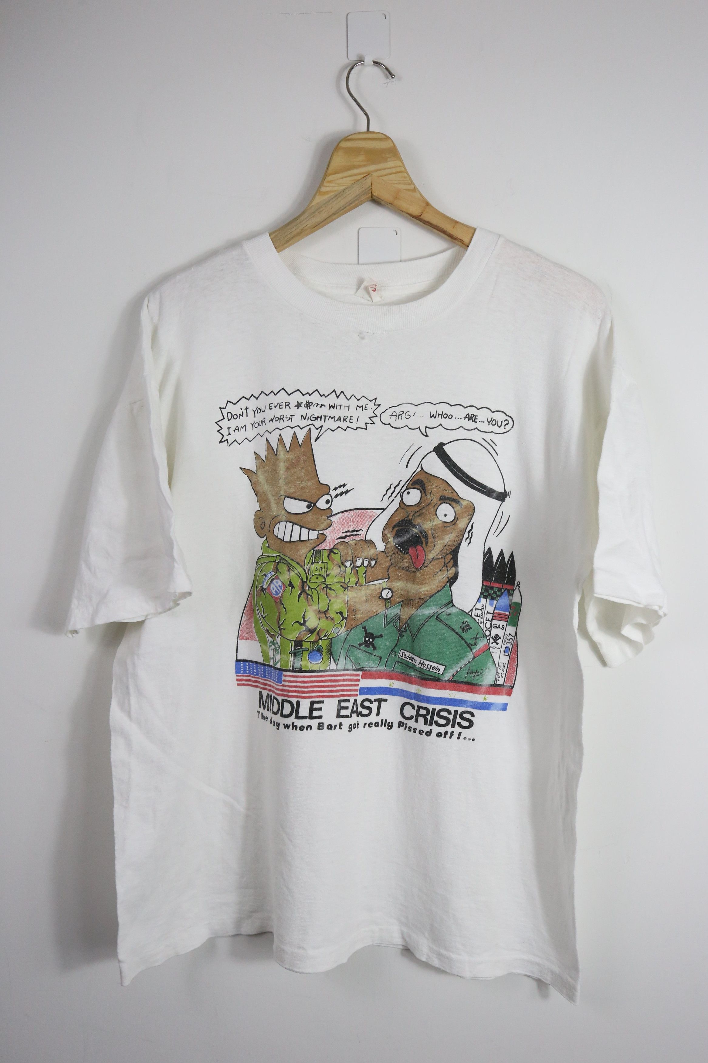 The Simpsons × Vintage GTMED029 Vintage Parody The Simpsons Middle East Crisis Size US L / EU 52-54 / 3 - 1 Thumbnail