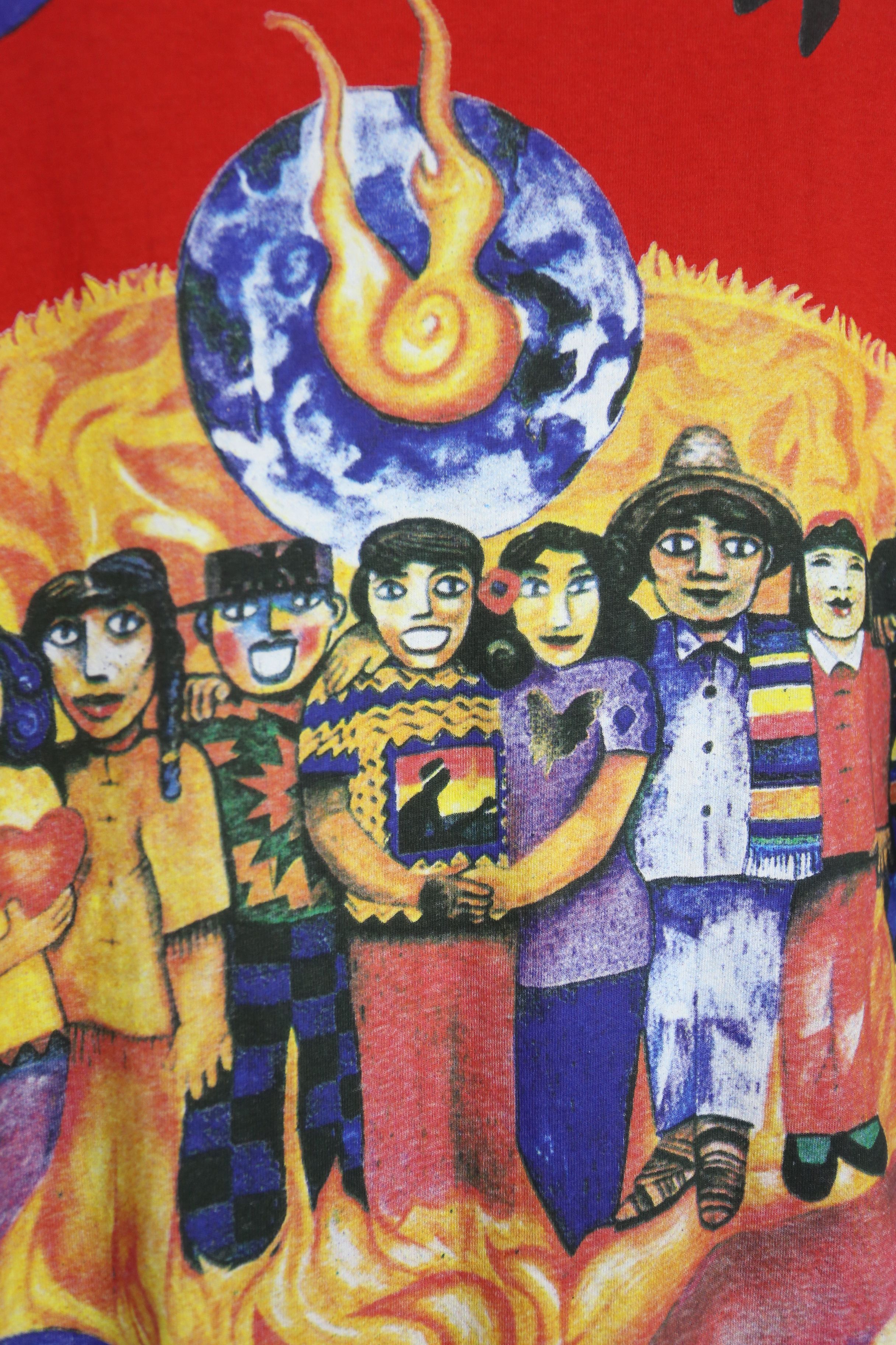 Band Tees Rare Vintage 90s Carlos Santana Full Printed shirt GTMC397 Size US XL / EU 56 / 4 - 3 Thumbnail