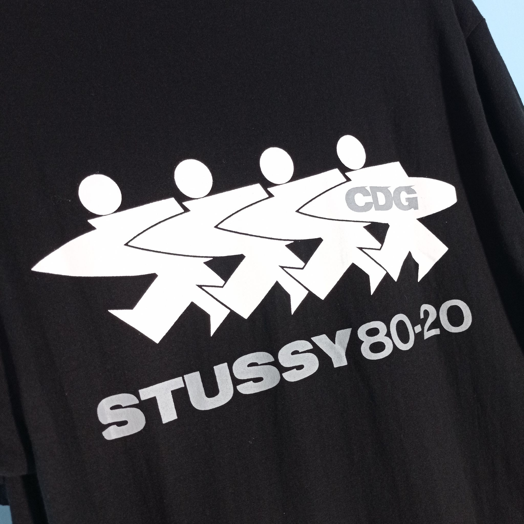 Stussy Stuusy CDG Surfman Global Tee Black Size US L / EU 52-54 / 3 - 4 Thumbnail