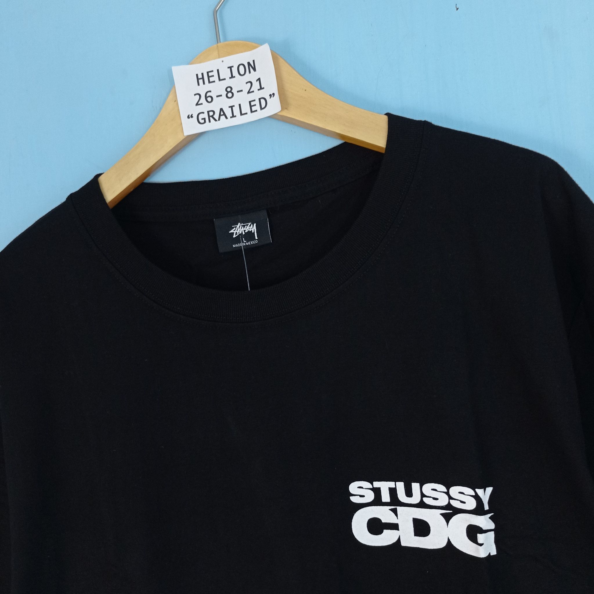 Stussy Stuusy CDG Surfman Global Tee Black Size US L / EU 52-54 / 3 - 3 Thumbnail