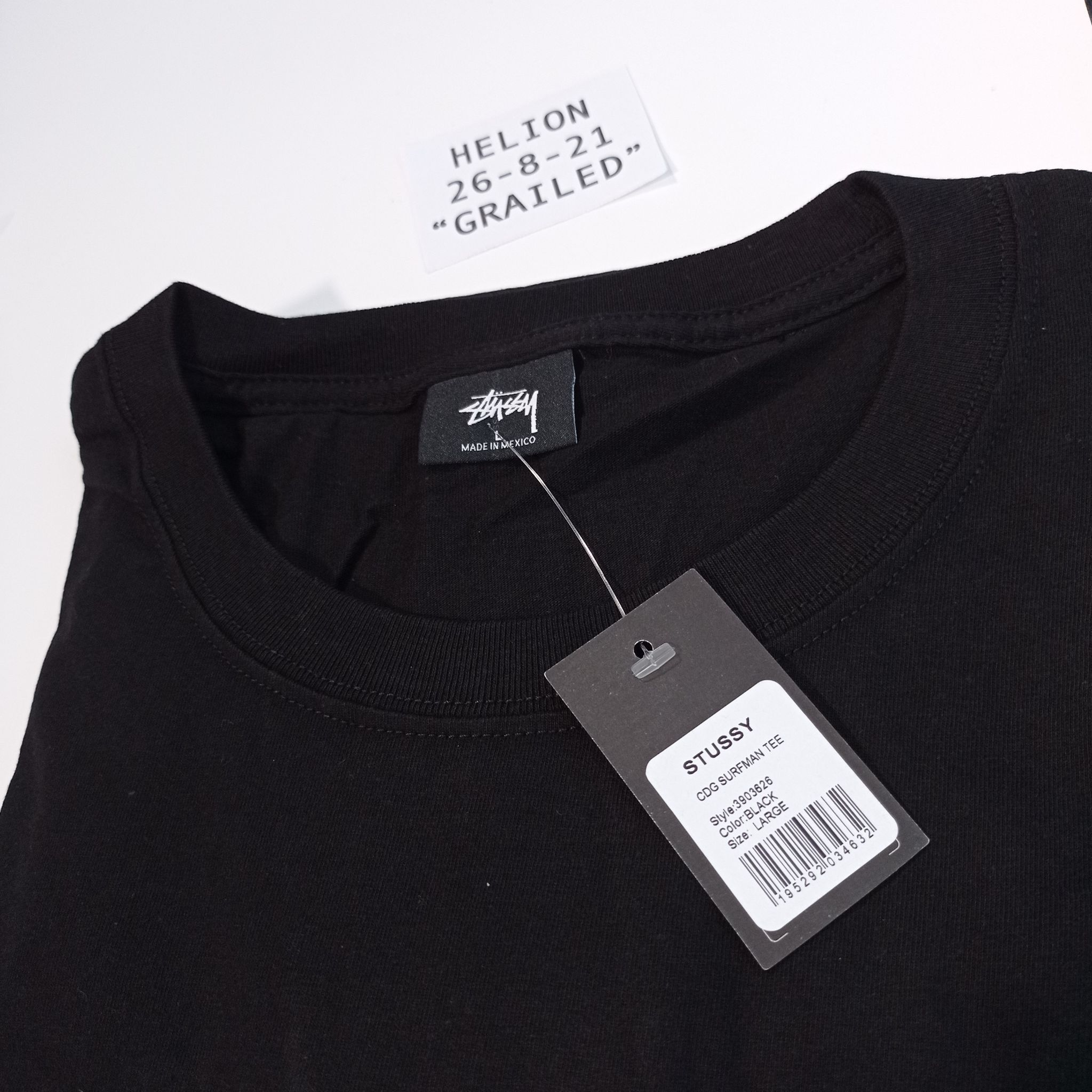 Stussy Stuusy CDG Surfman Global Tee Black Size US L / EU 52-54 / 3 - 5 Thumbnail