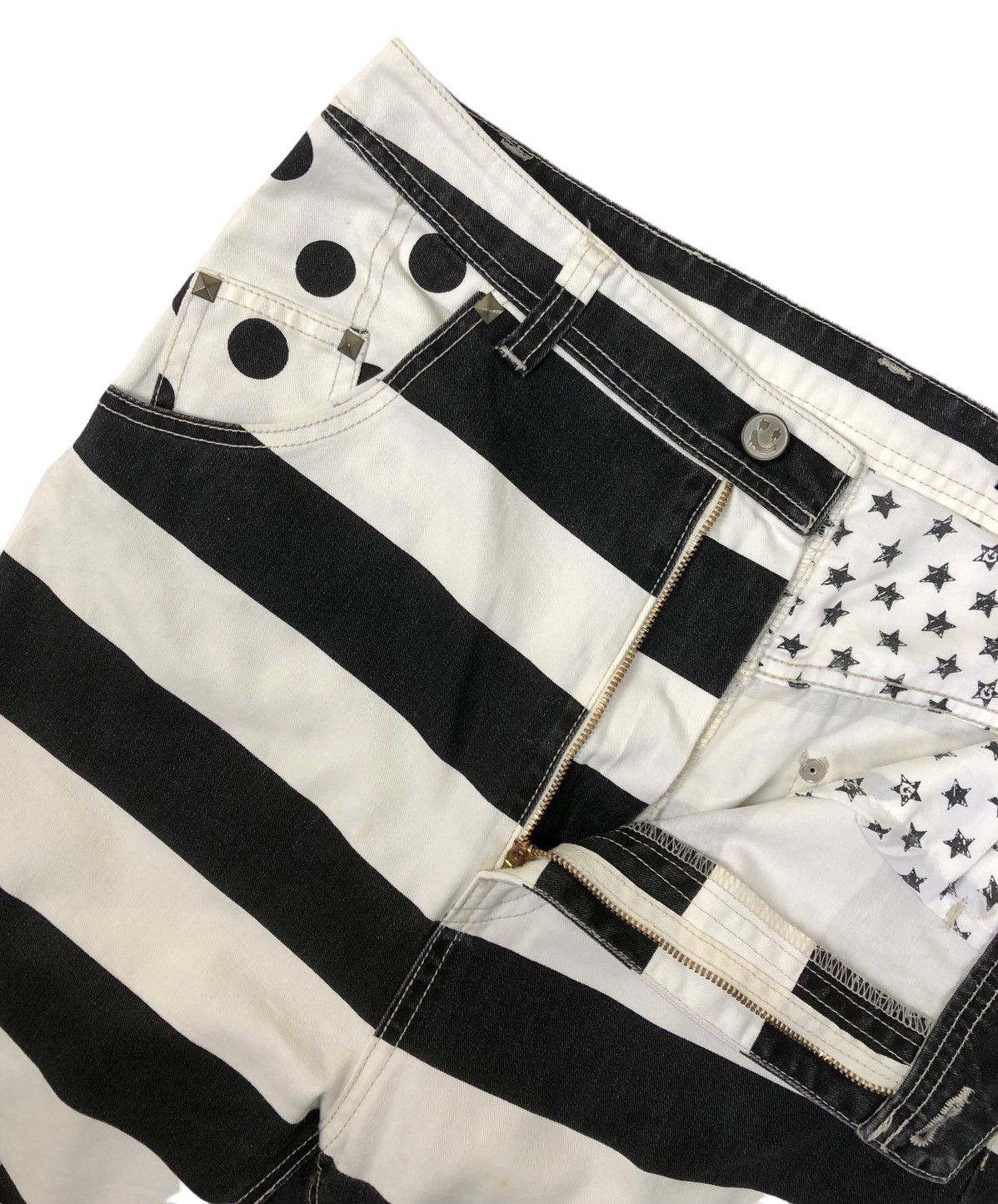 Japanese Brand World Wide Love Smile Prisoner Crop Pants Size US 31 - 7 Thumbnail