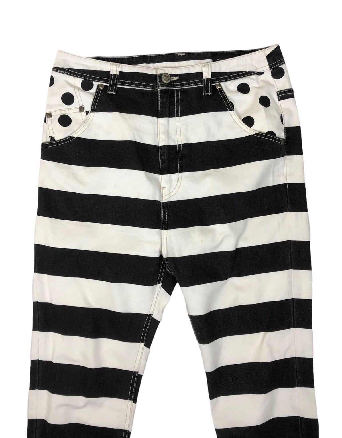 Japanese Brand World Wide Love Smile Prisoner Crop Pants Size US 31 - 3 Thumbnail