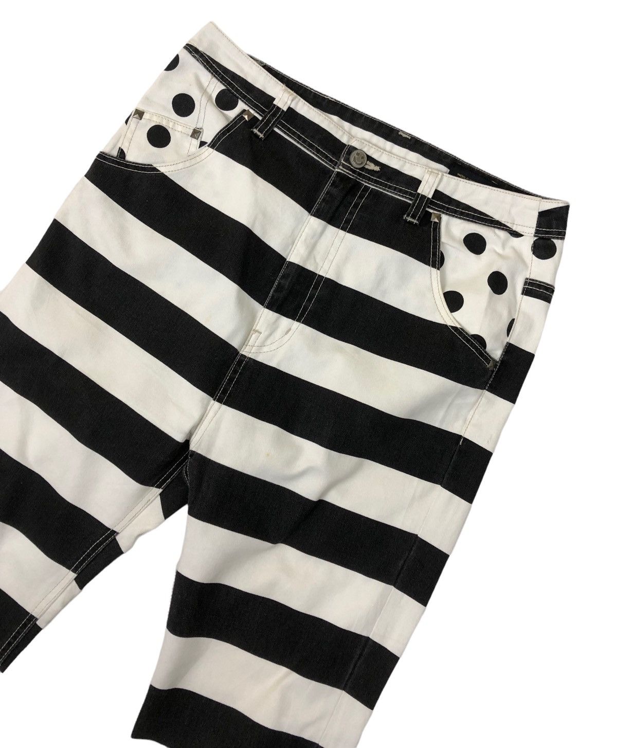 Japanese Brand World Wide Love Smile Prisoner Crop Pants Size US 31 - 5 Thumbnail