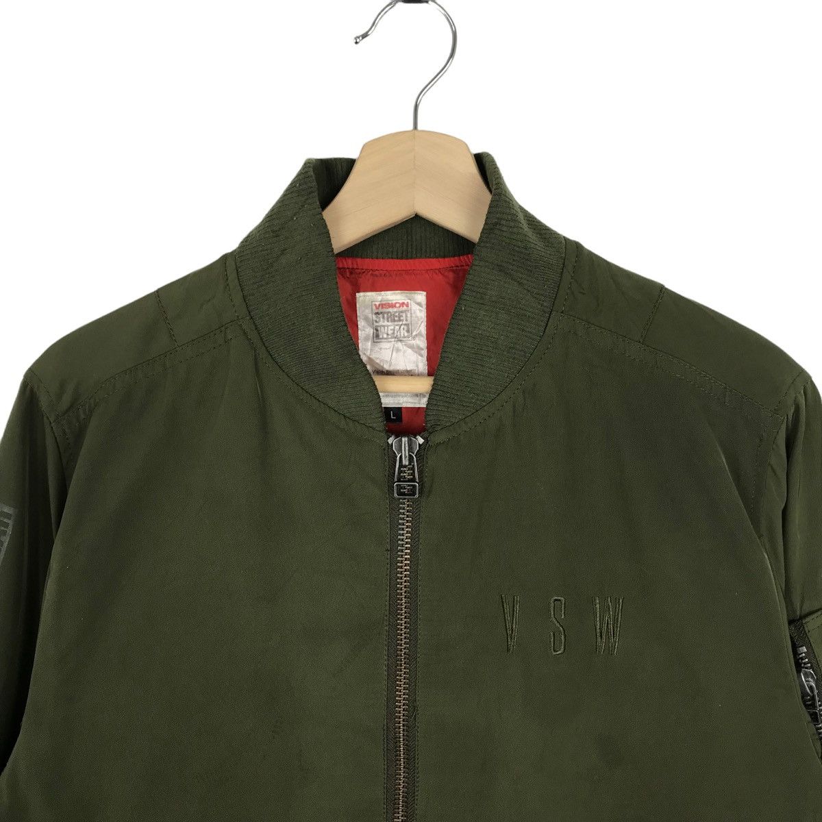 Vision Streetwear VISION STREETWEAR Bomber Jacket Big Logo Skateboards Skaters Size US M / EU 48-50 / 2 - 2 Thumbnail