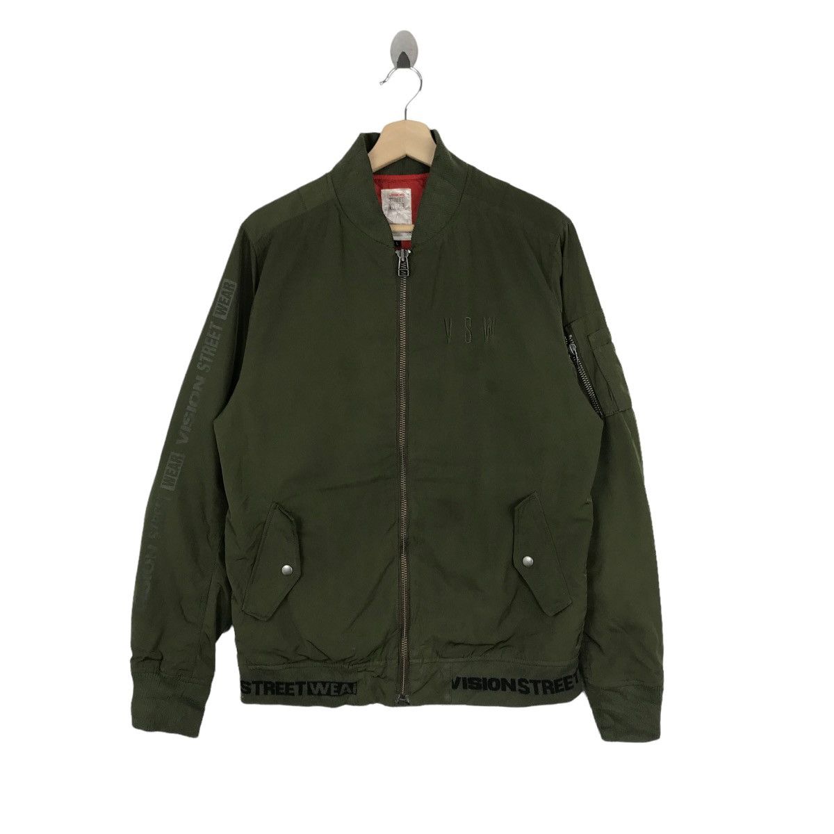 Vision Streetwear VISION STREETWEAR Bomber Jacket Big Logo Skateboards Skaters Size US M / EU 48-50 / 2 - 1 Thumbnail
