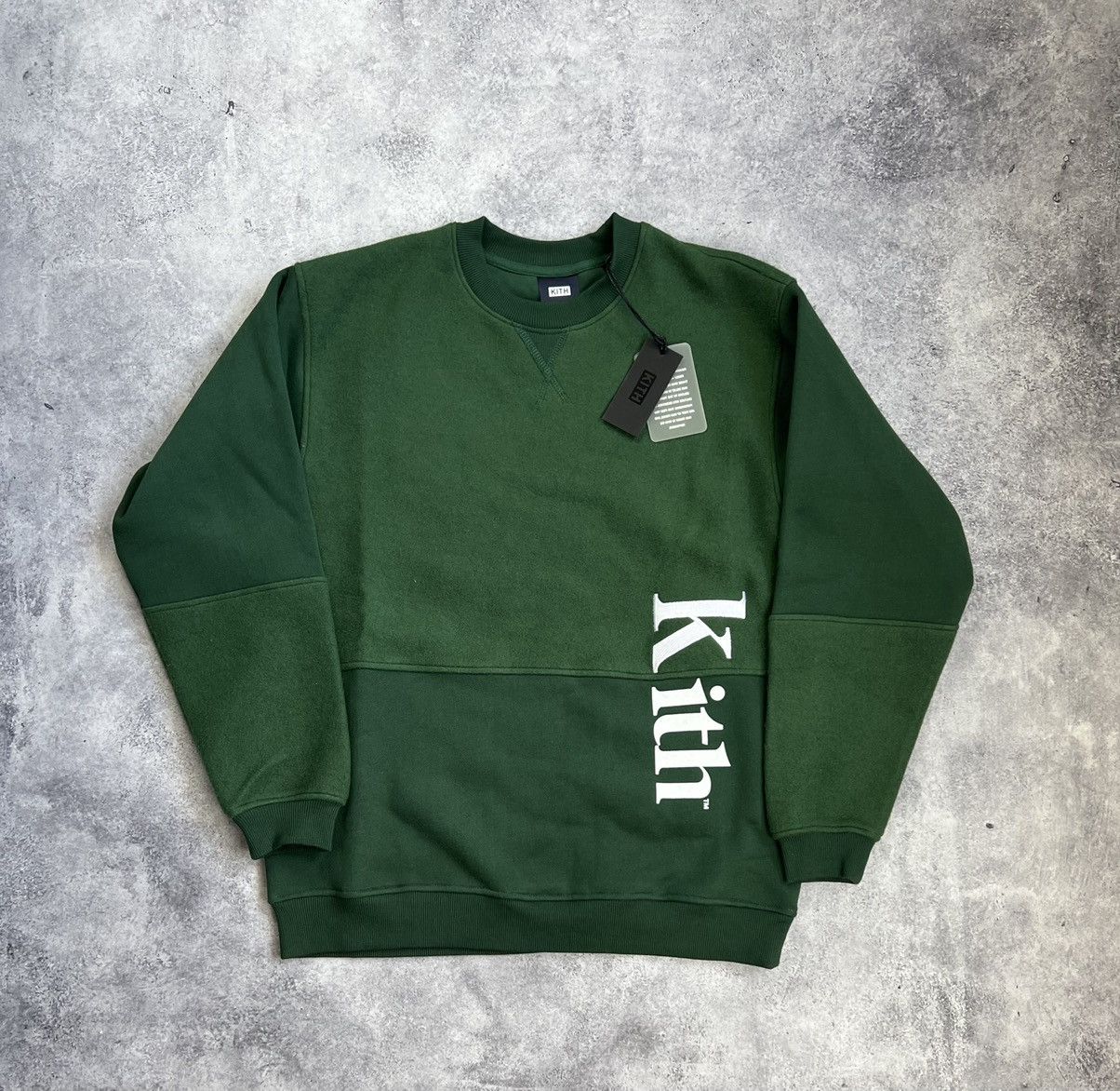 Kith Kith green panel jumper BNWT | Grailed