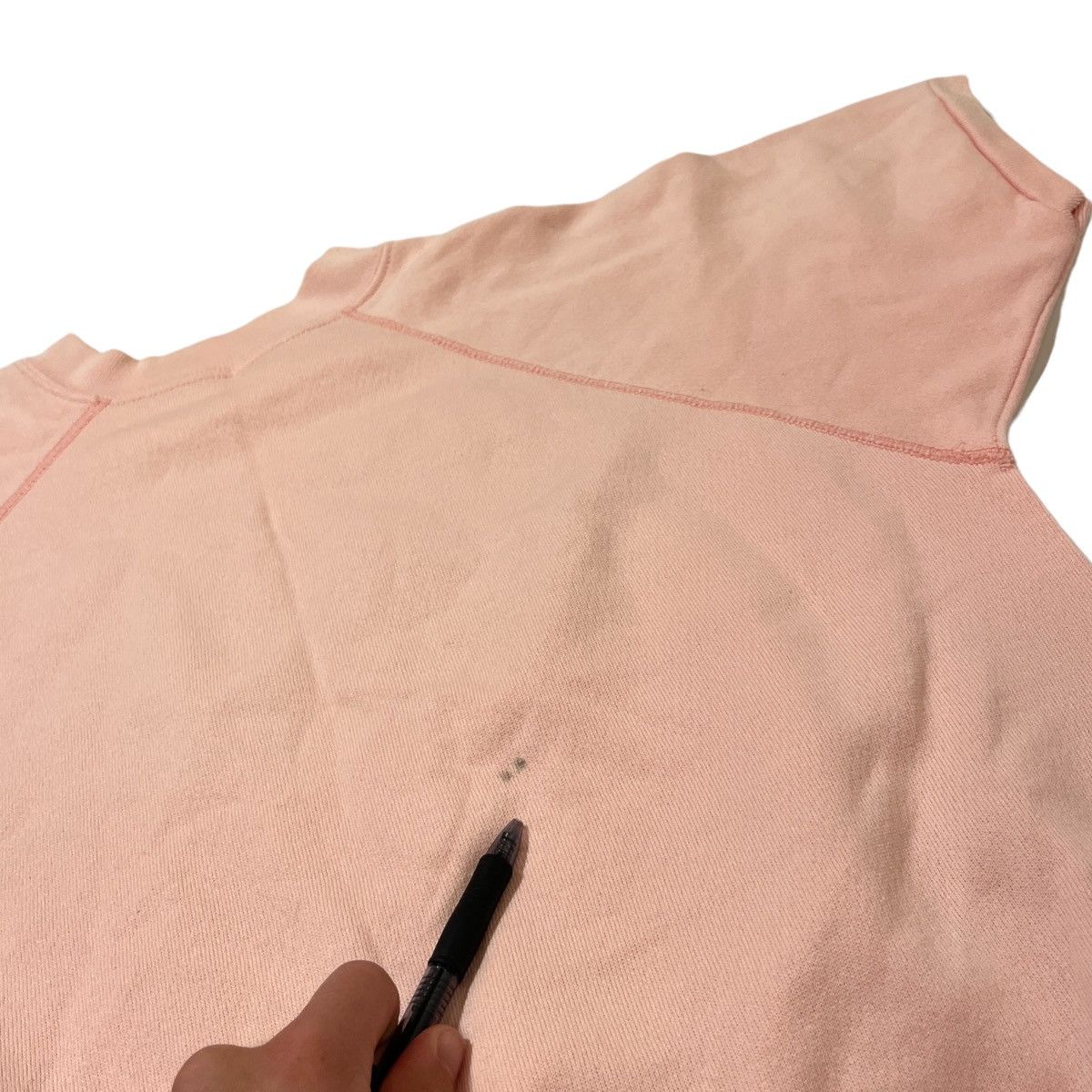 Vintage 60s/70s Light Pink Sweatshirt Short Sleeves Size US M / EU 48-50 / 2 - 5 Thumbnail