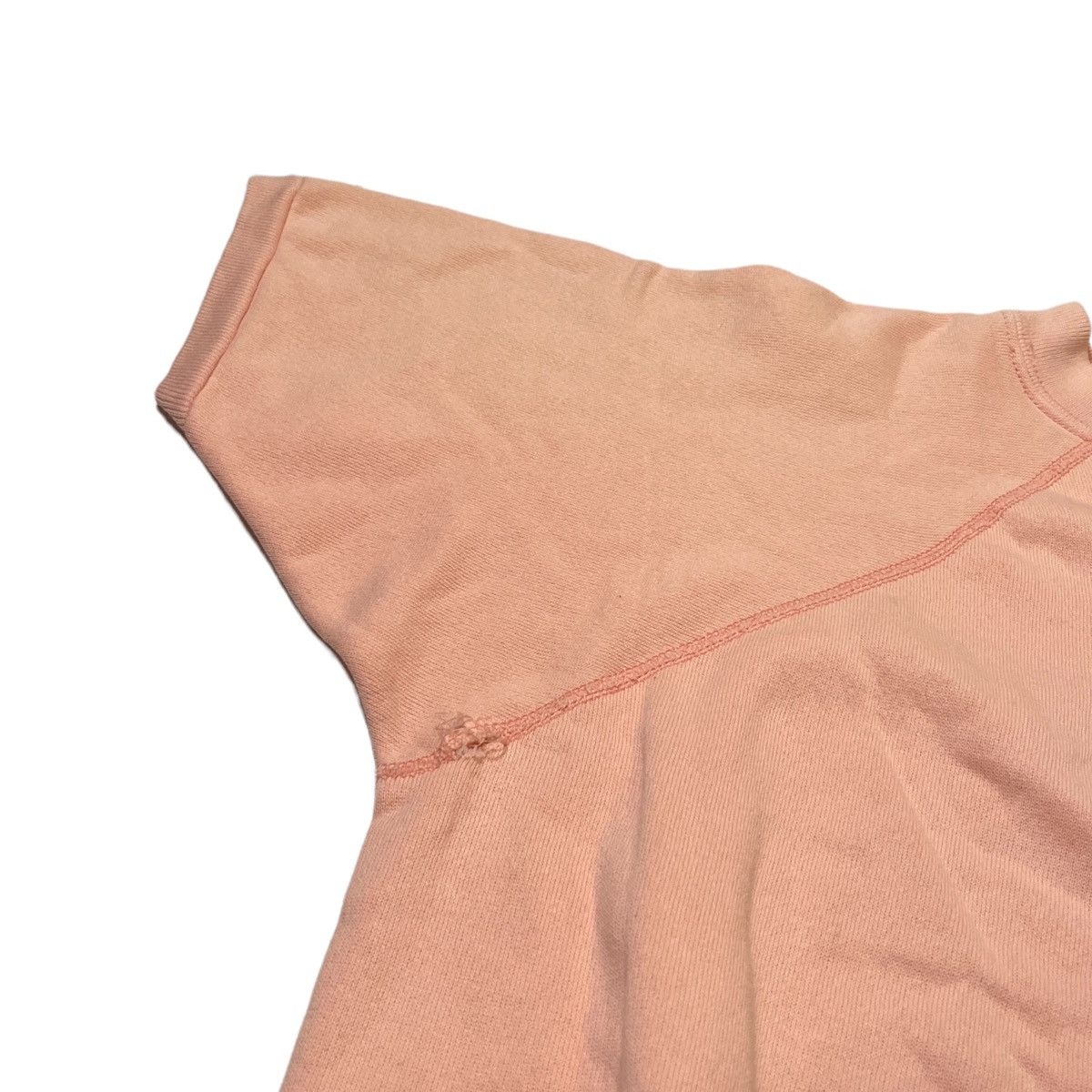 Vintage 60s/70s Light Pink Sweatshirt Short Sleeves Size US M / EU 48-50 / 2 - 2 Thumbnail
