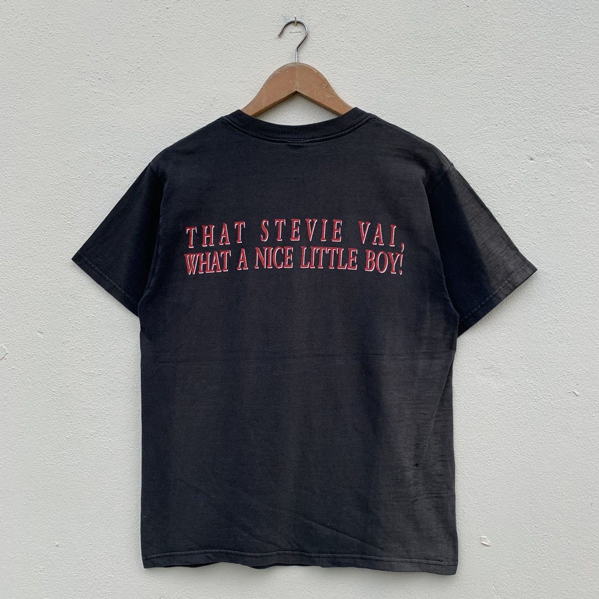 Band Tees × Vintage Vintage STEVE VAI LEGENDARY GUITARIST BAND T-shirt Size US M / EU 48-50 / 2 - 7 Thumbnail