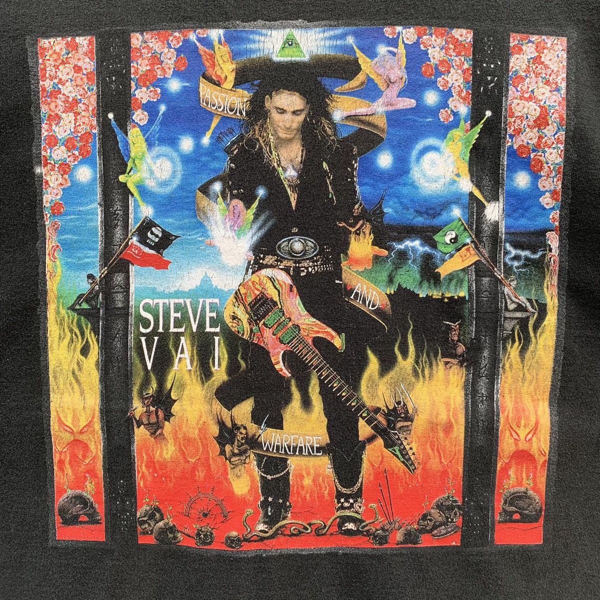 Band Tees × Vintage Vintage STEVE VAI LEGENDARY GUITARIST BAND T-shirt Size US M / EU 48-50 / 2 - 5 Thumbnail