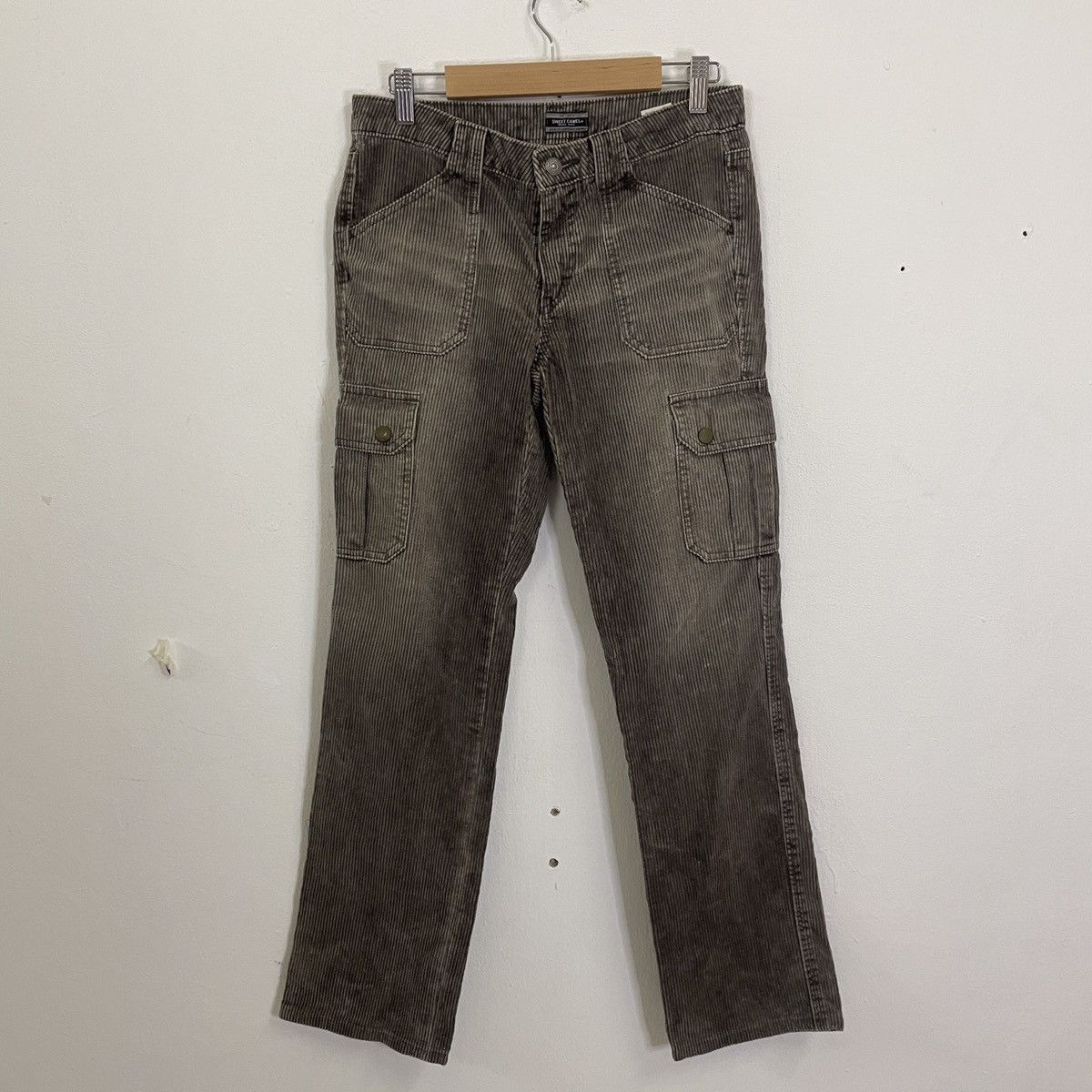 Japanese Brand Sweet Camel Utility Multipocket Couduroy Cargo Pants Size US 29 - 1 Thumbnail