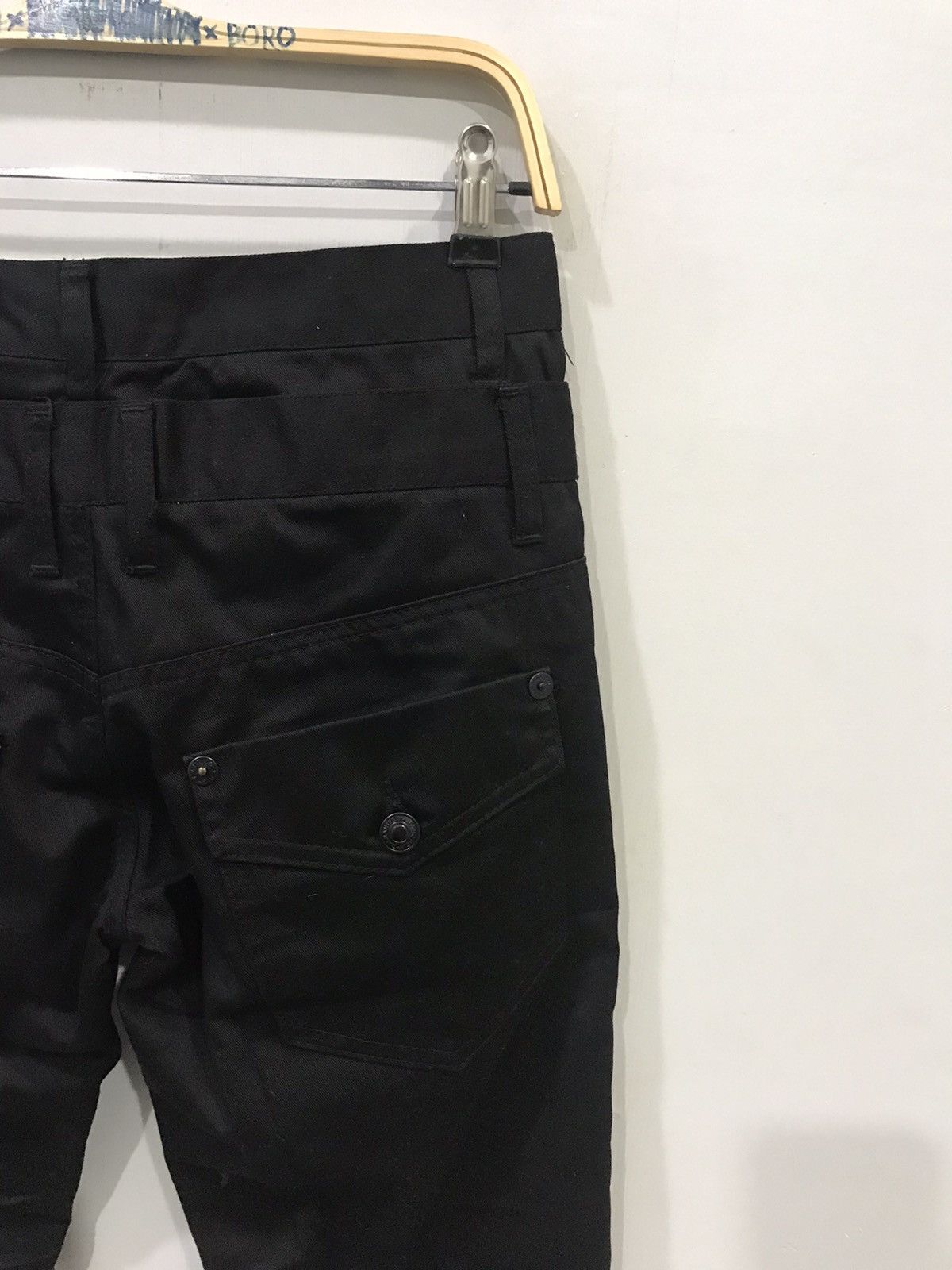 Japanese Brand NYLAUS JEANS Double Waist Seditionaris Zipper Skinny Pant Size US 28 / EU 44 - 9 Thumbnail