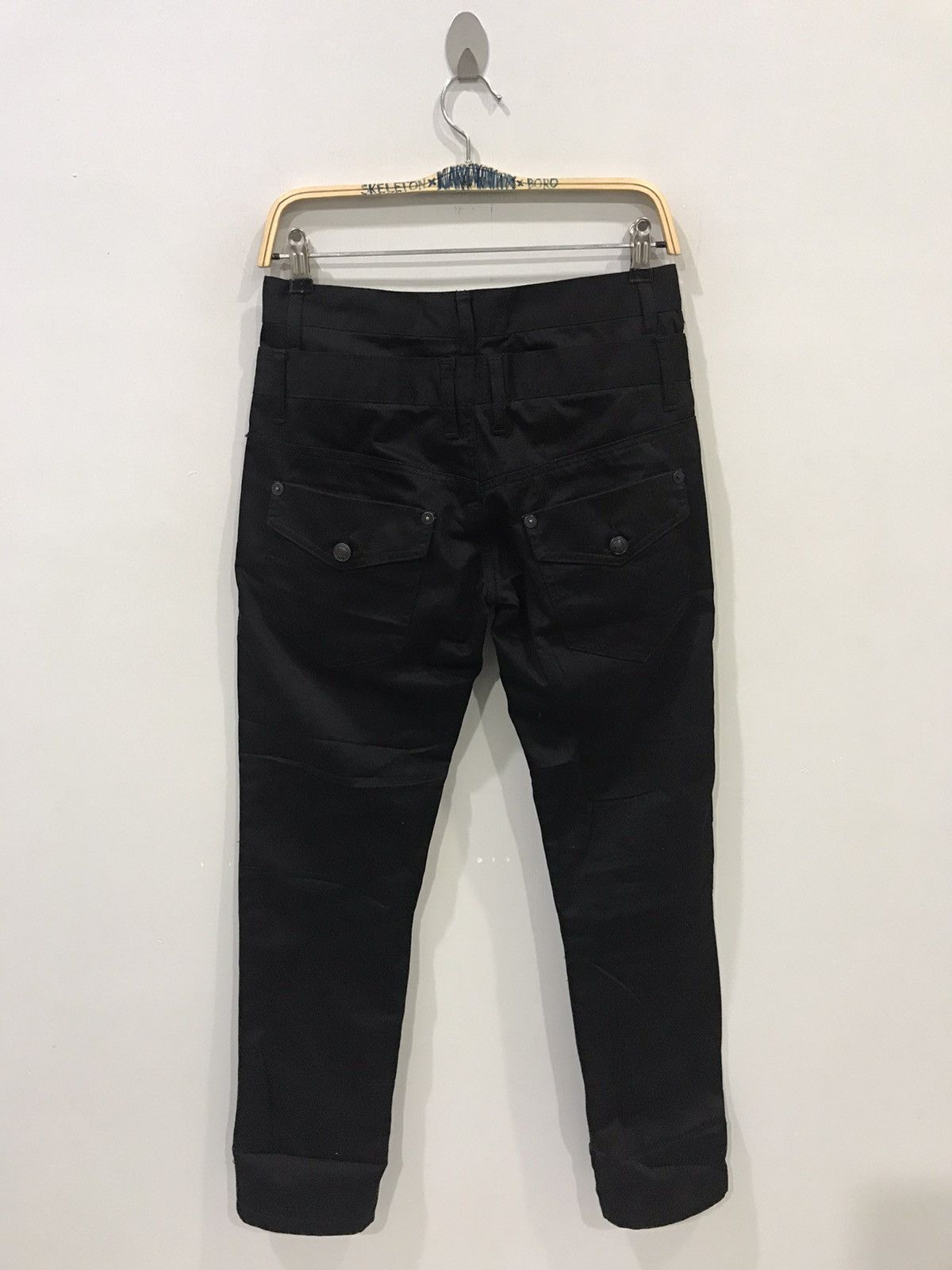 Japanese Brand NYLAUS JEANS Double Waist Seditionaris Zipper Skinny Pant Size US 28 / EU 44 - 8 Thumbnail