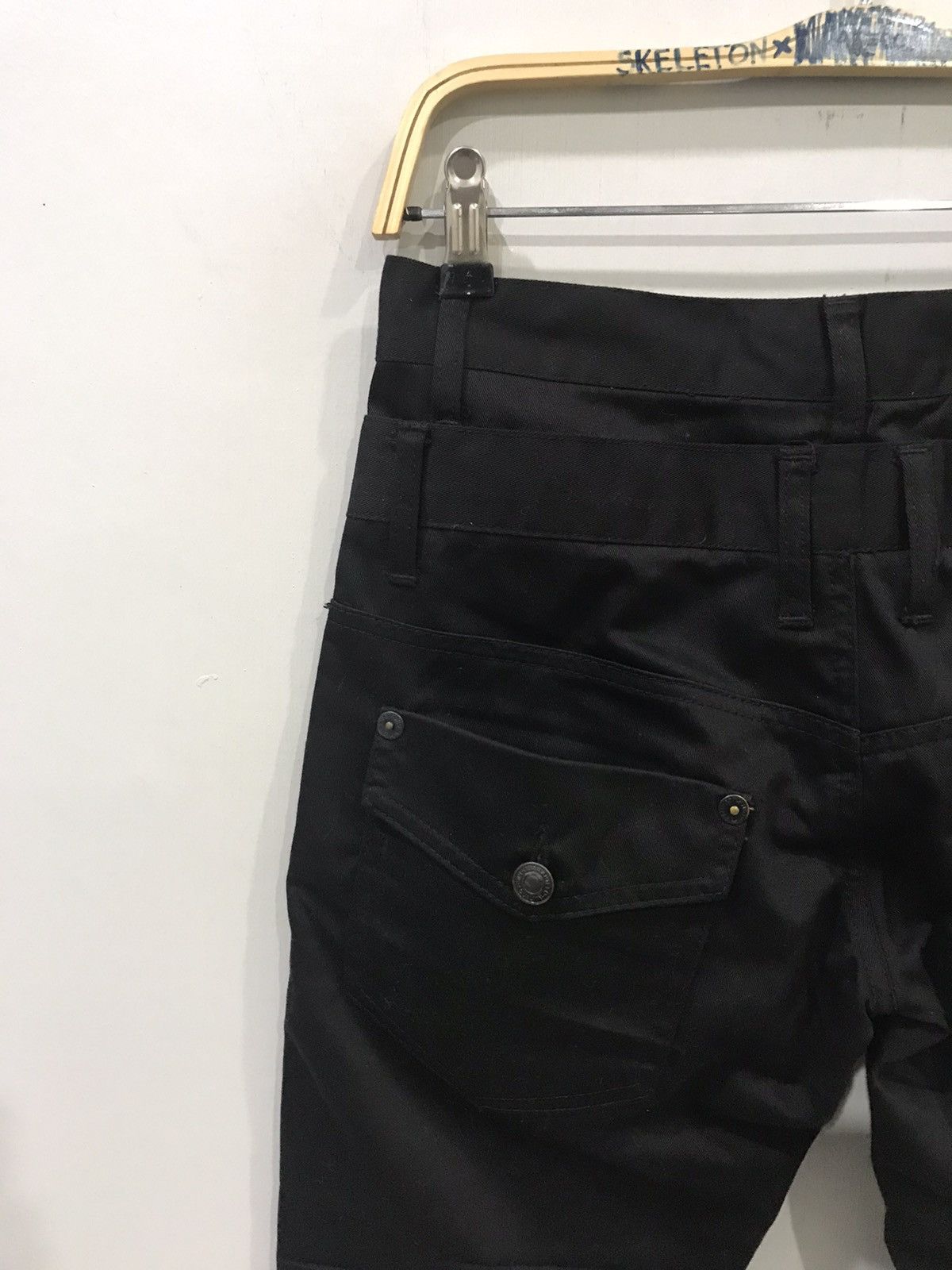 Japanese Brand NYLAUS JEANS Double Waist Seditionaris Zipper Skinny Pant Size US 28 / EU 44 - 10 Thumbnail
