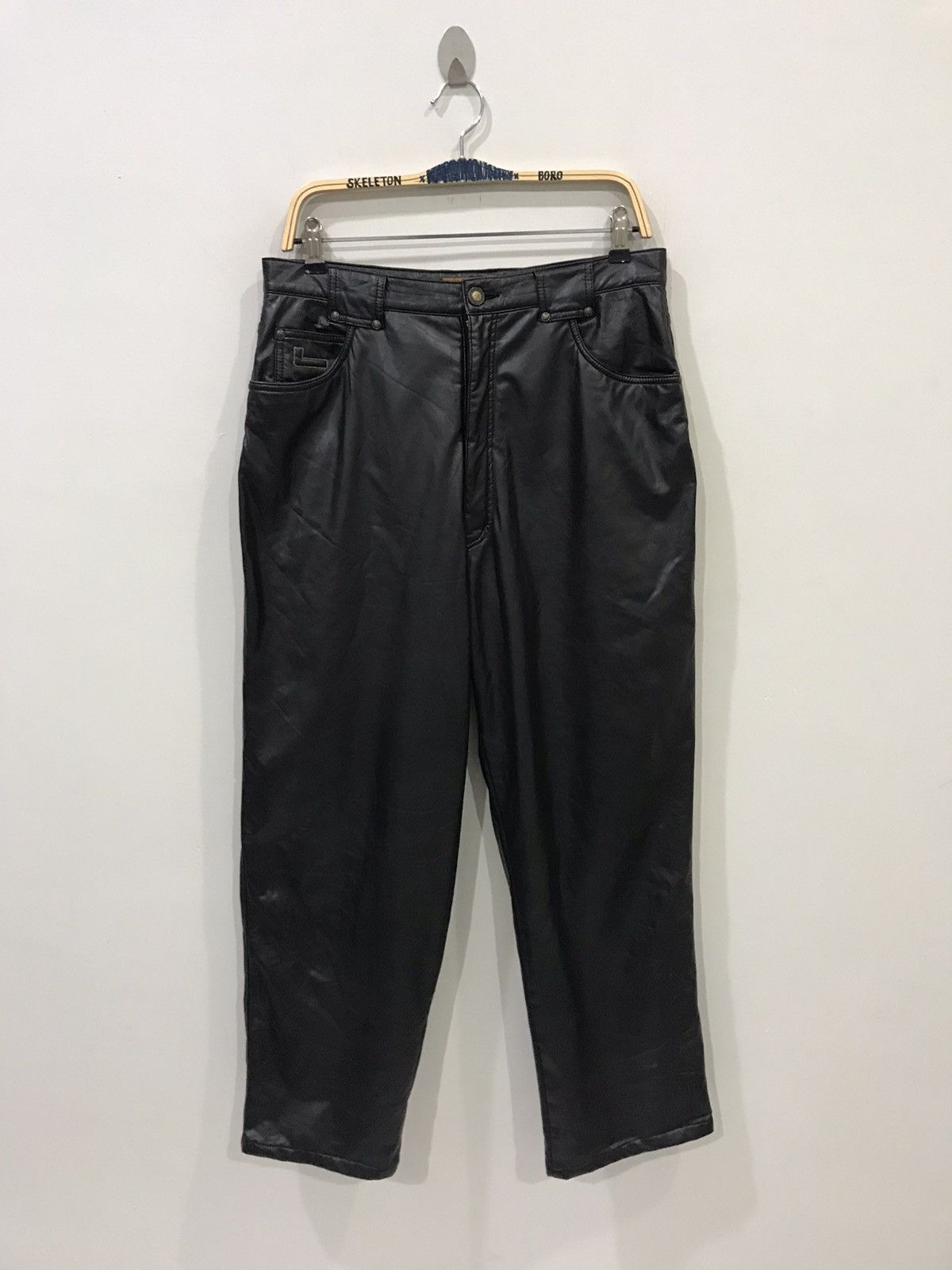 Pre-owned Lancel Paris Nylon Pant In Black