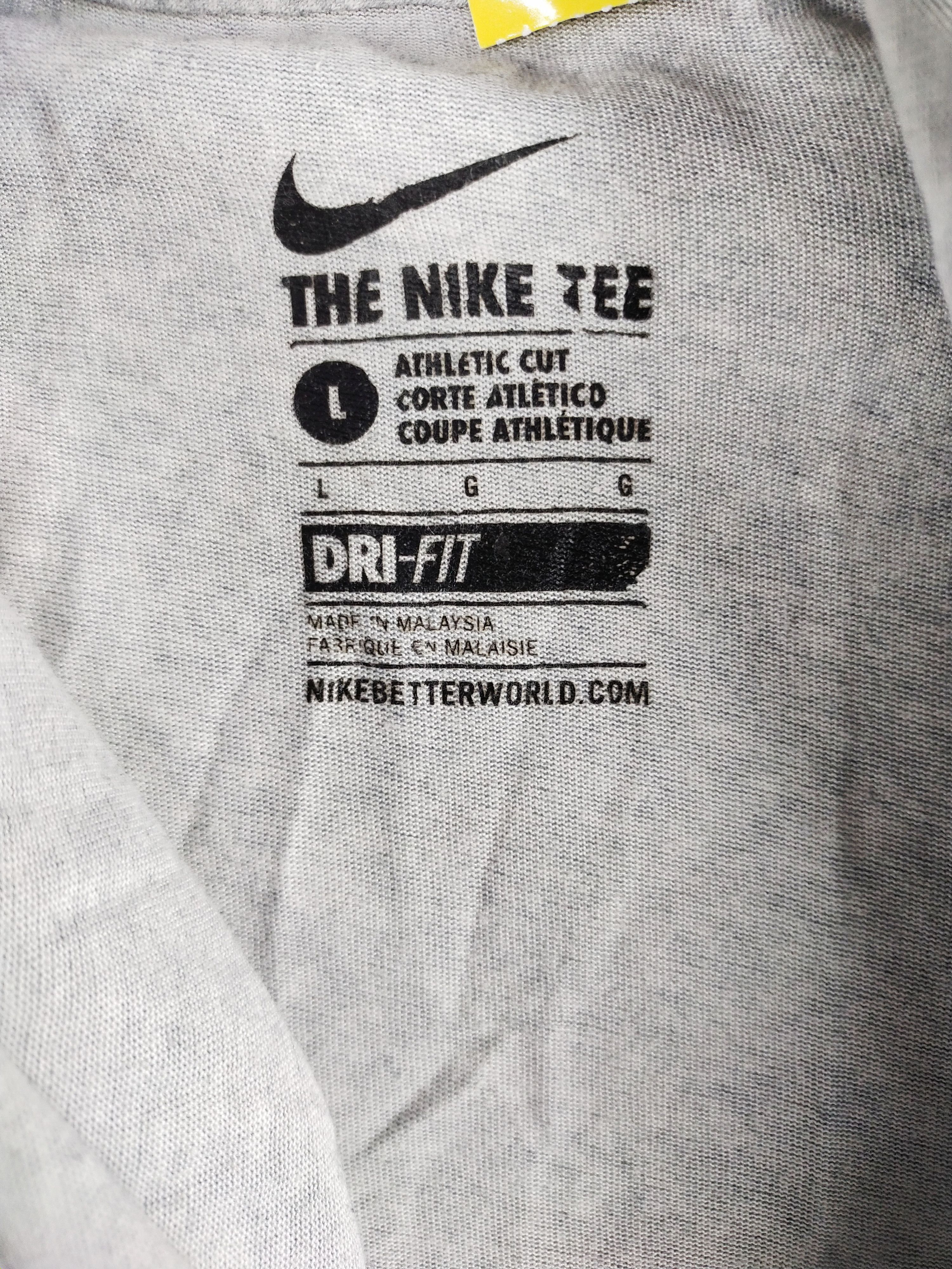 Nike DL Nike gray Tshirt #2542 Size US L / EU 52-54 / 3 - 13 Thumbnail