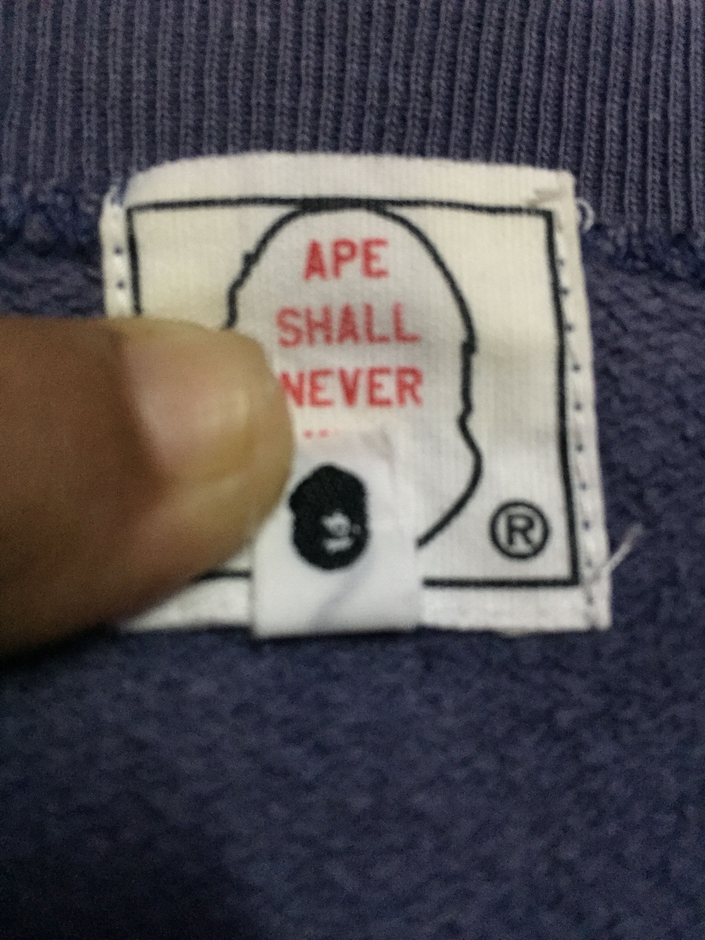 Bape Bathing Ape Sweatshirts Size M Size US M / EU 48-50 / 2 - 5 Thumbnail