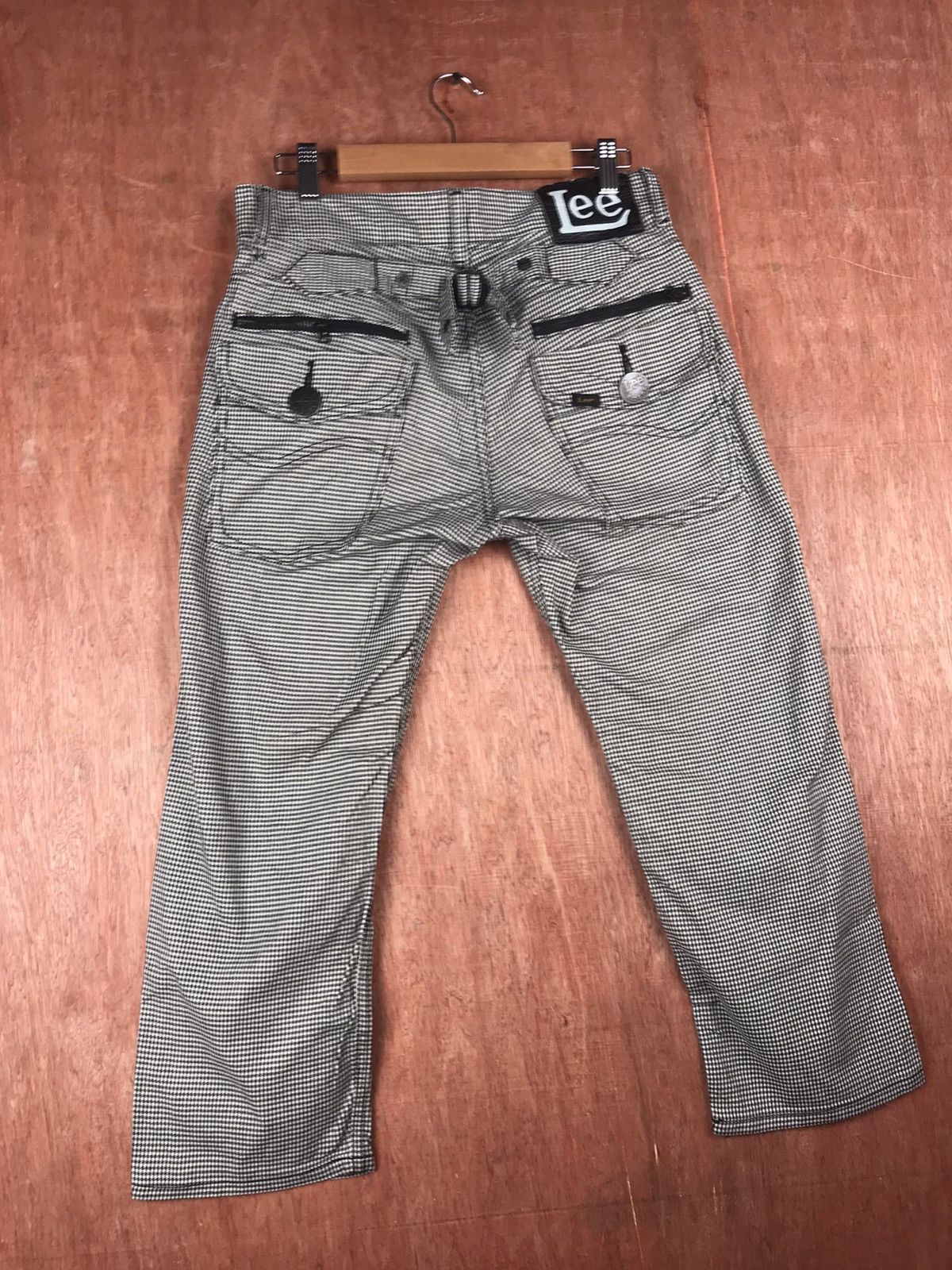 Lee Lee checkered buckle back Multipocket cargo Pants #3927 Size US 29 - 9 Thumbnail