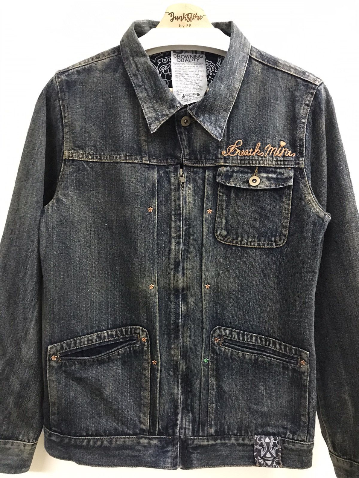 Japanese Brand Breathmint Japan Denim Jacket Size US S / EU 44-46 / 1 - 2 Thumbnail