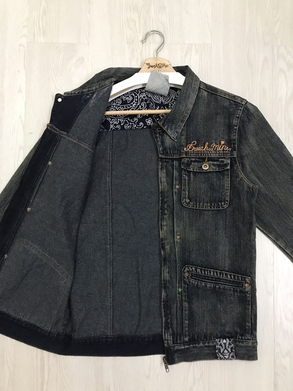 Japanese Brand Breathmint Japan Denim Jacket Size US S / EU 44-46 / 1 - 10 Thumbnail
