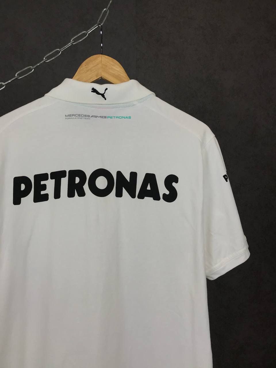 Mercedes-Benz Mercedes Benz Petronas overprinted racing moto polo tee Size US L / EU 52-54 / 3 - 8 Thumbnail