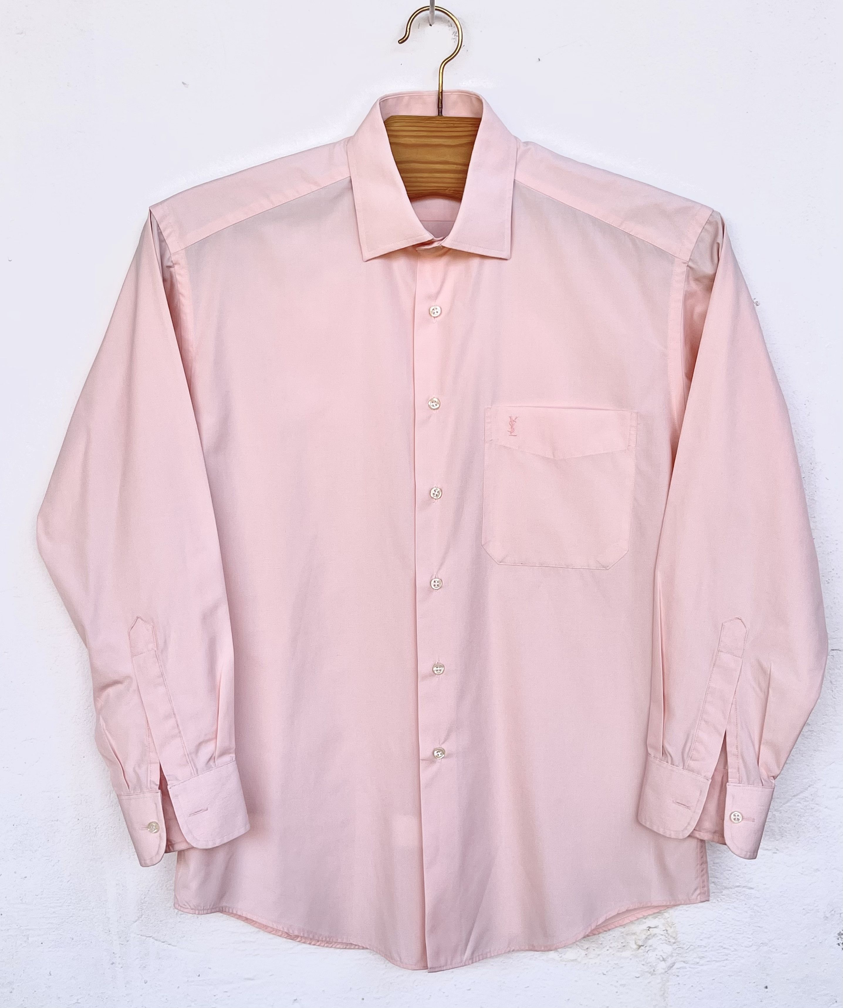 Yves Saint Laurent 🔥 Ysl vintage saint Laurent shirt pink salmon size M Size US M / EU 48-50 / 2 - 1 Thumbnail