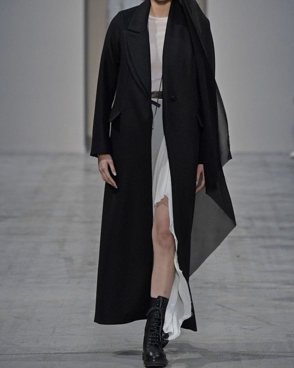 Isabel Benenato AW18 Long Coat with Asymmetric Lapel Size S / US 4 / IT 40 - 11 Thumbnail