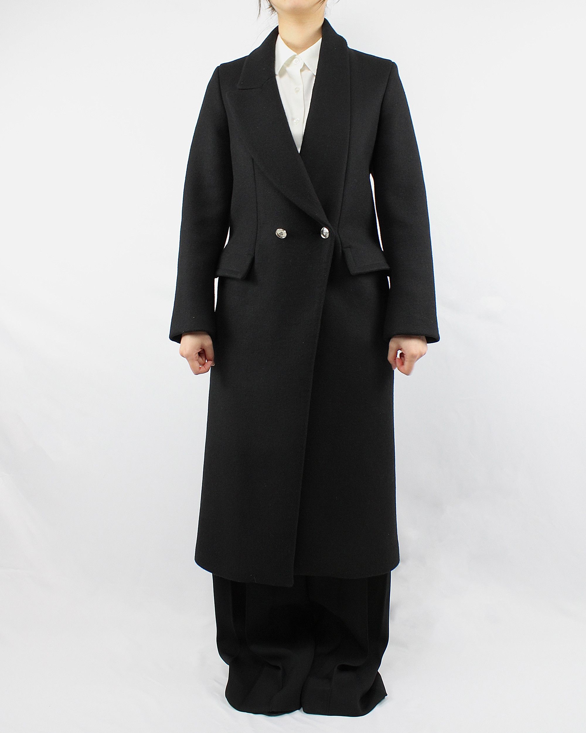 Isabel Benenato AW18 Long Coat with Asymmetric Lapel Size S / US 4 / IT 40 - 3 Thumbnail